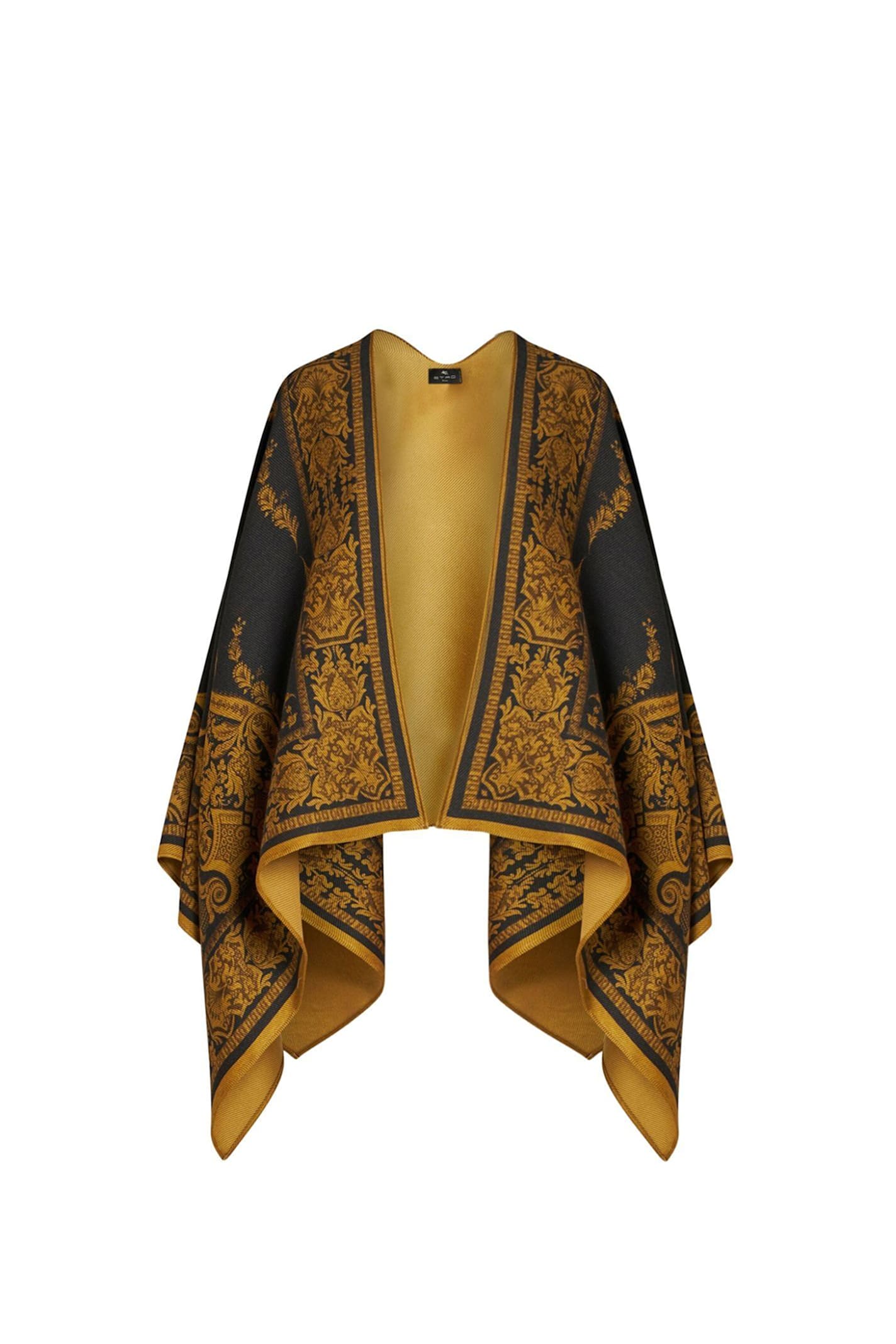 Shop Etro Mantelle In Golden