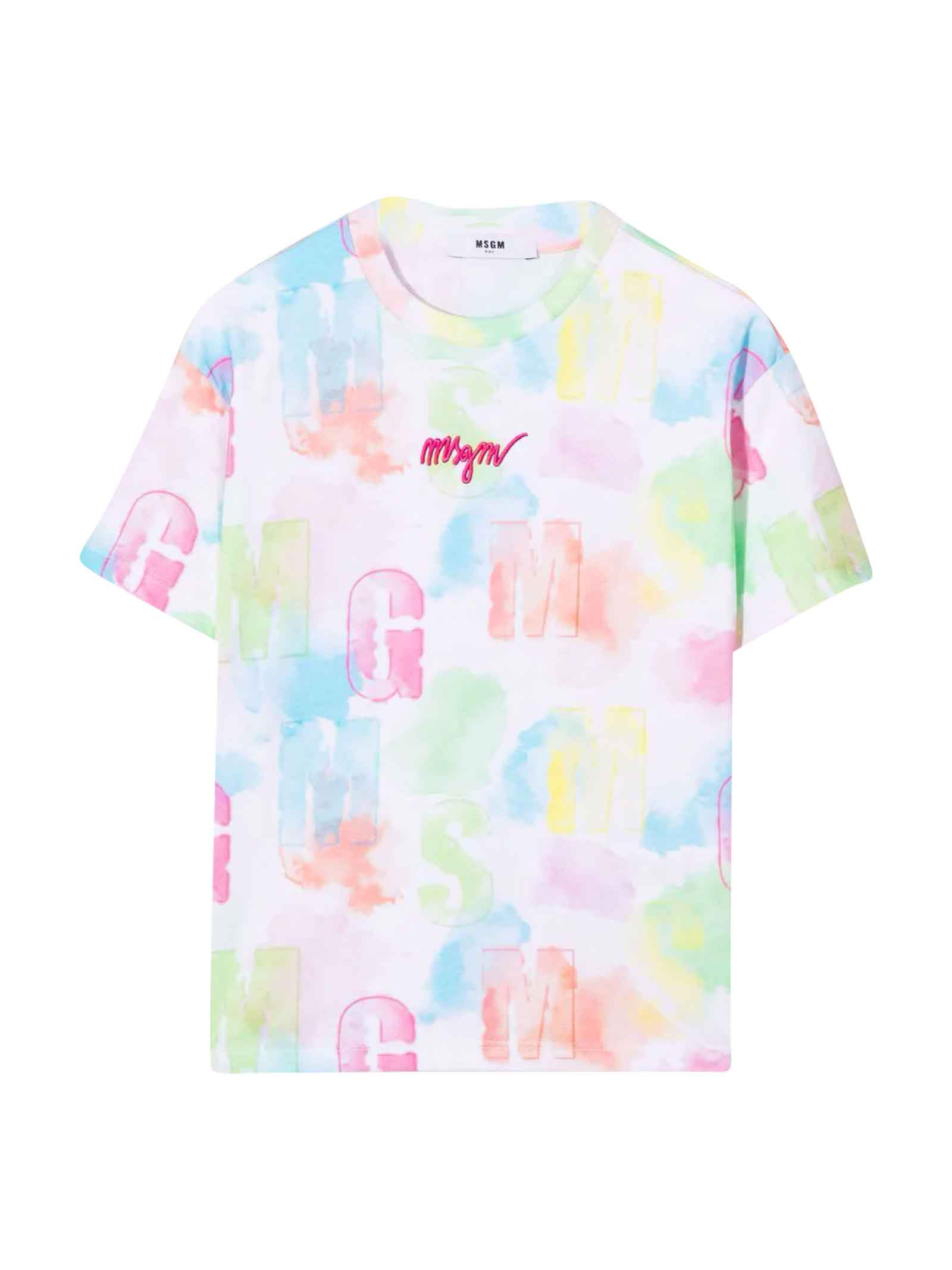 MSGM Girl Multicolored T-shirt