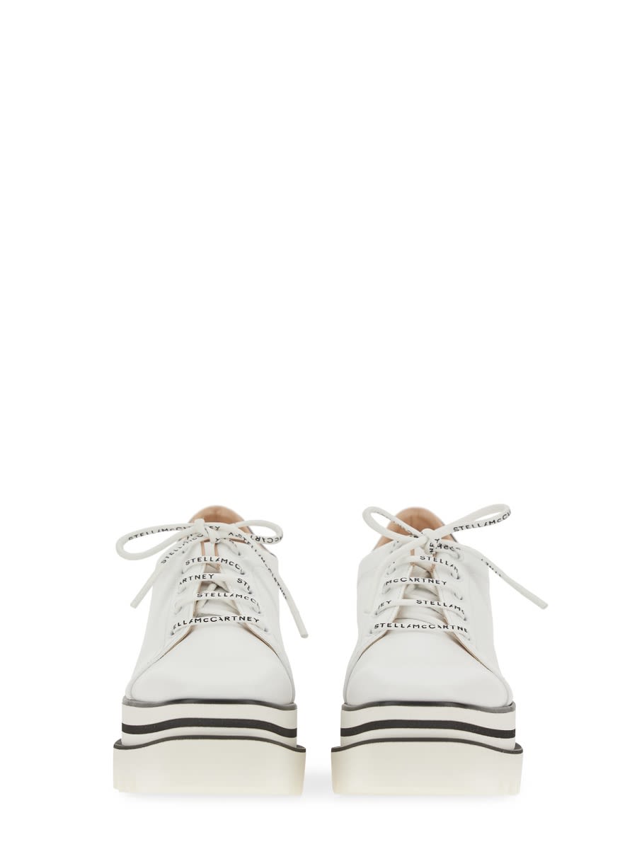 Shop Stella Mccartney Elyse Wedge Sneakers In White