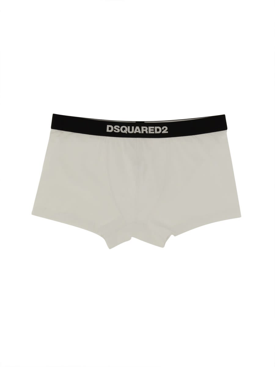 Dsquared2 Logo-waistband Boxers In White
