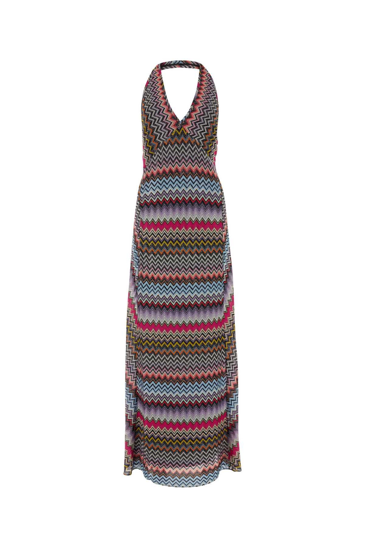Shop Missoni Embroidered Viscose Blend Dress In Multicolour