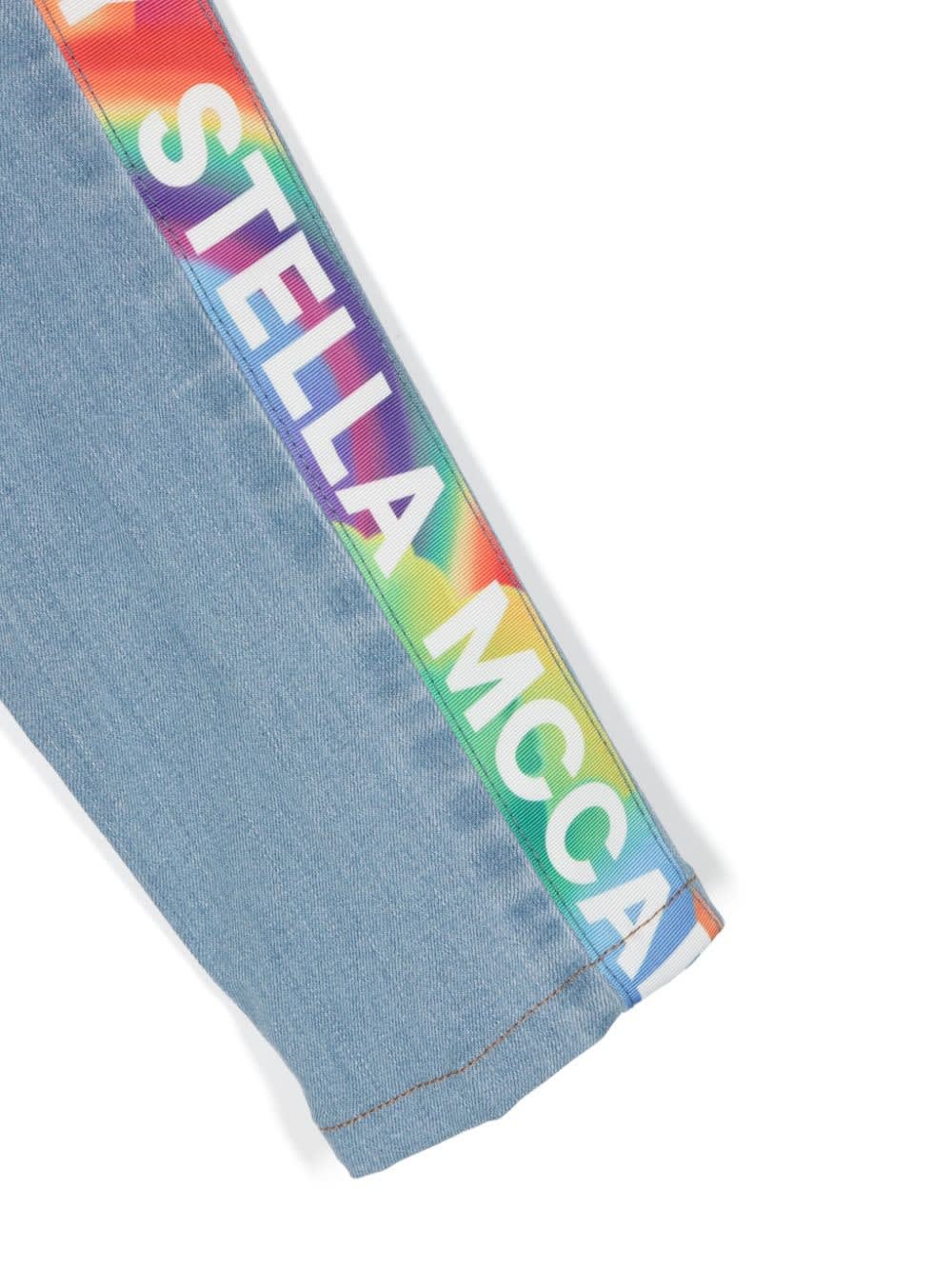 Shop Stella Mccartney Jeans Con Logo In Blue