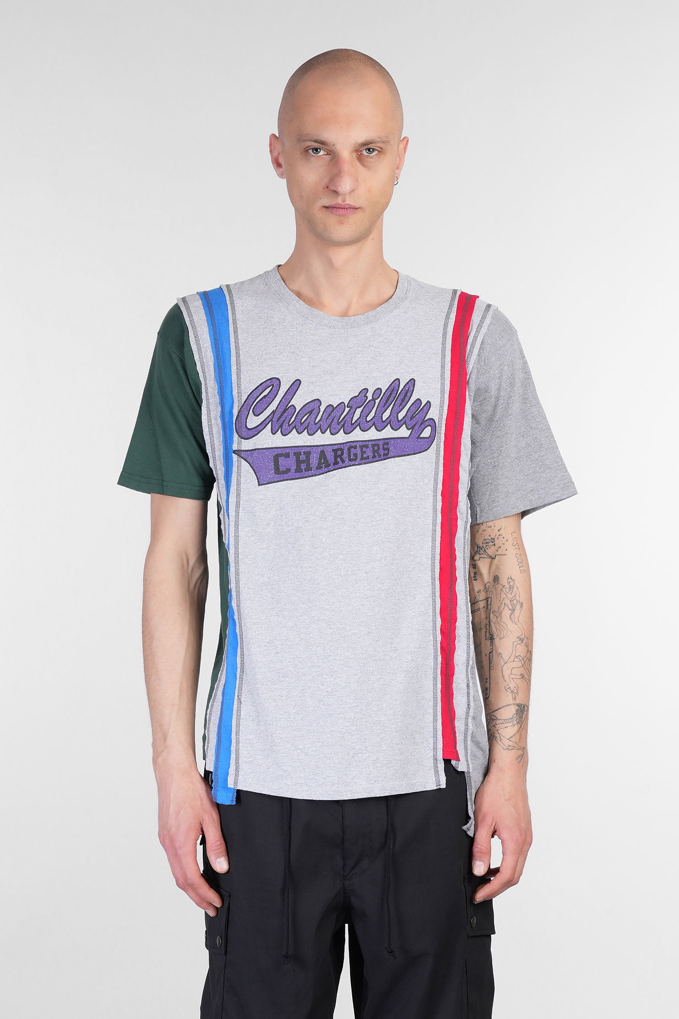 T-shirt In Grey Cotton