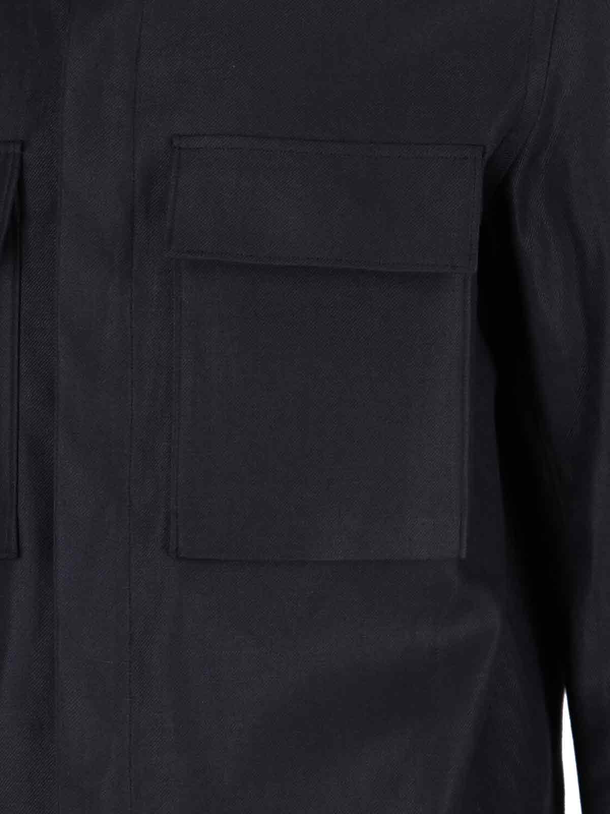 Shop Zegna Linen Shirt In Blue