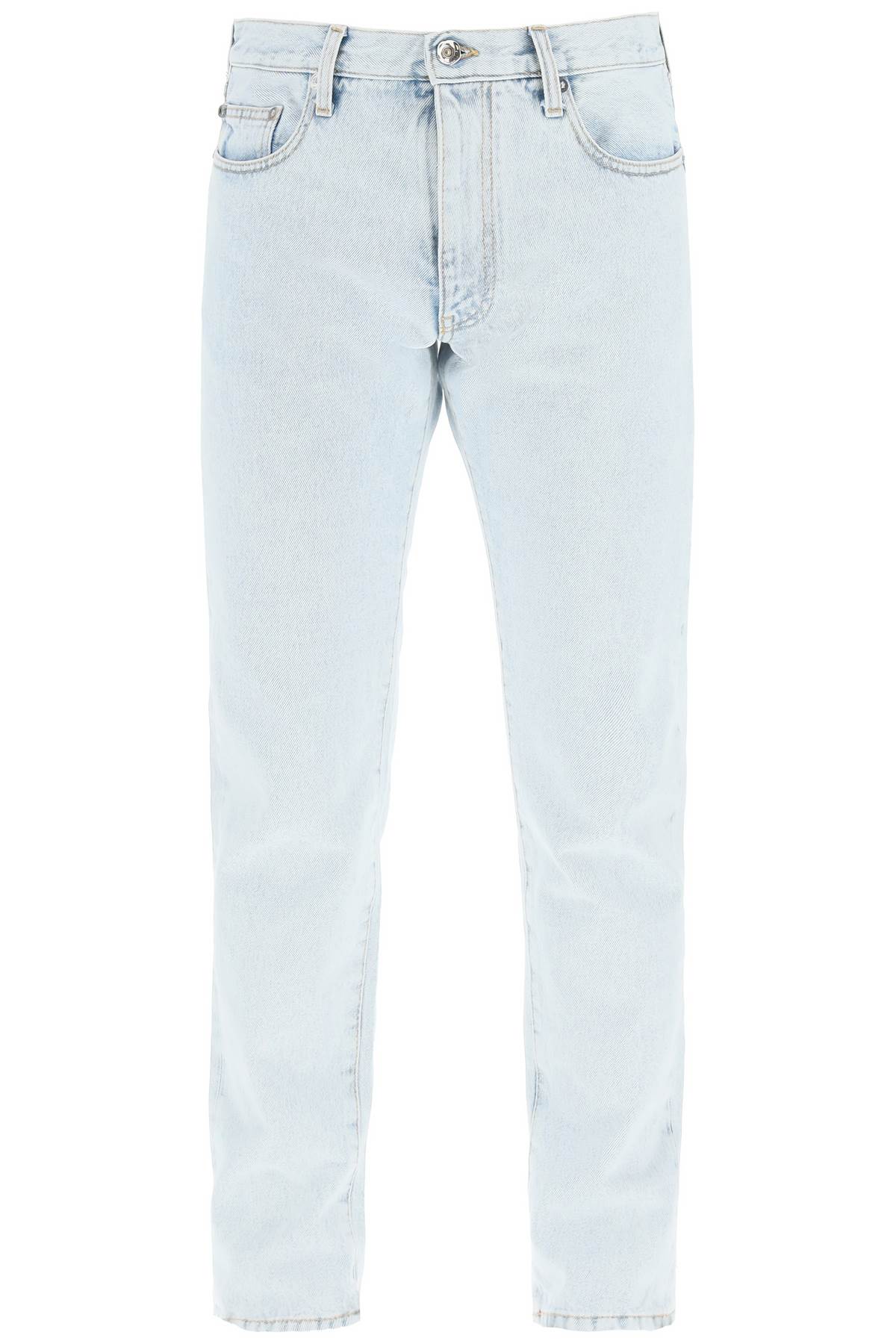 Off-White Slim Jeans With Diag Print