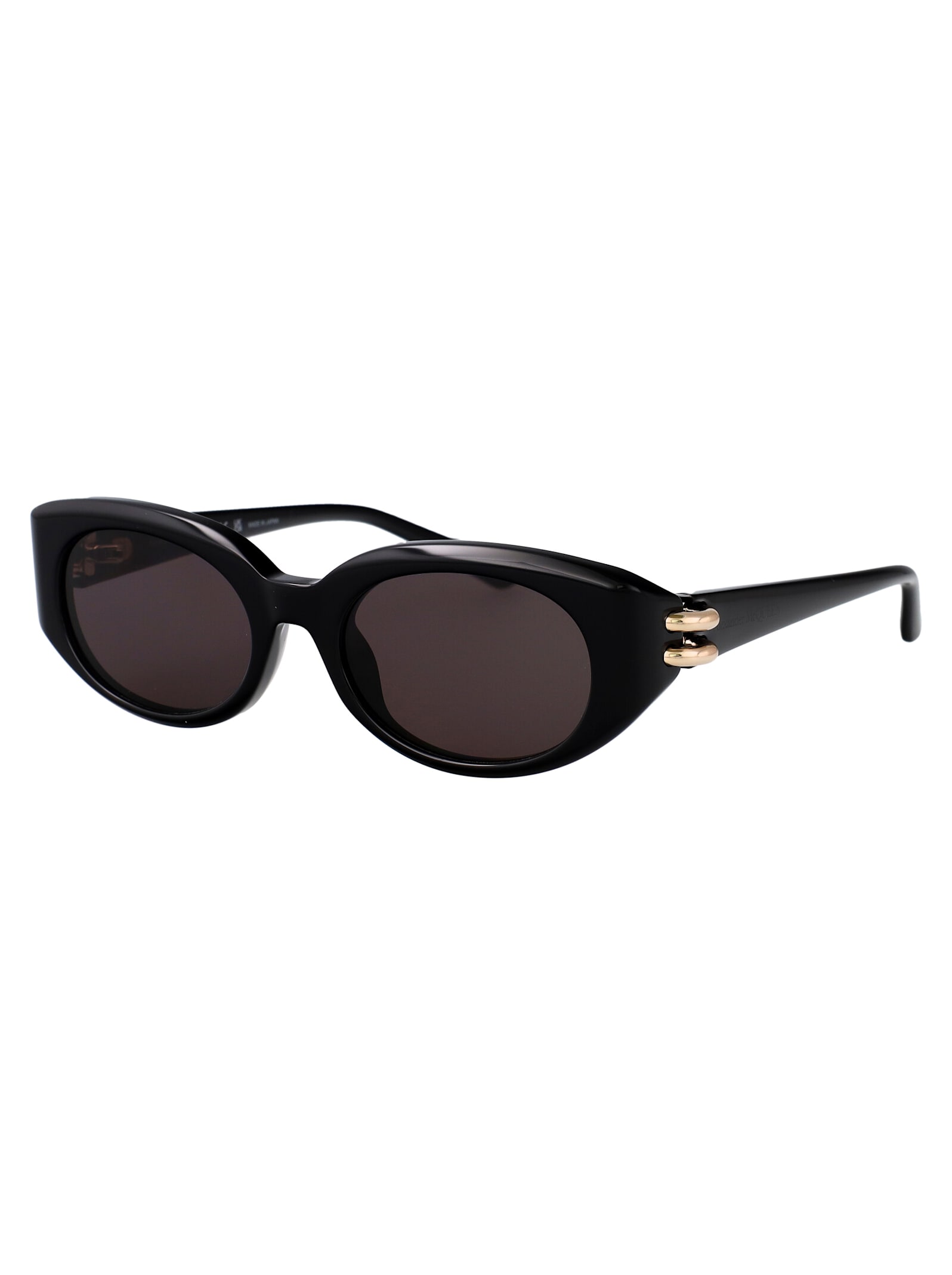 Alexander Mcqueen Eyewear Rectangular Frame Sunglasses In Black-black-grey