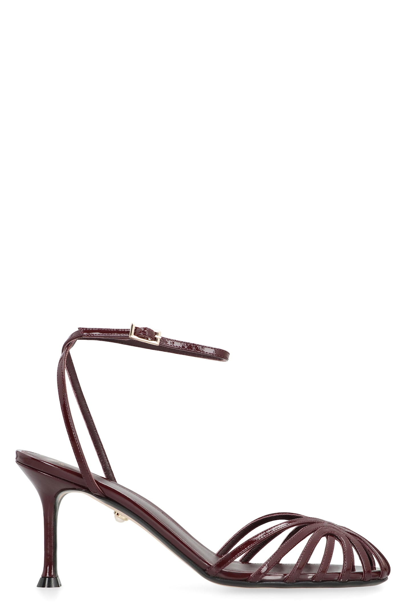 Alevì Alevi Ally Leather Sandals In Burgundy