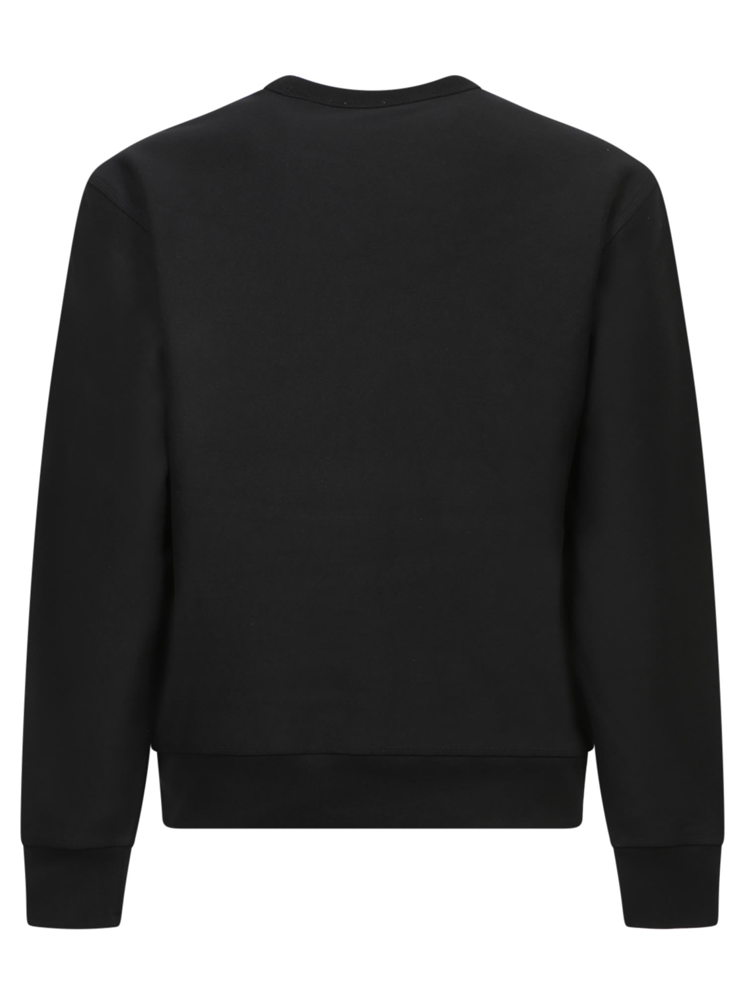 Shop Burberry Black Logo Crewneck Sweatshirt