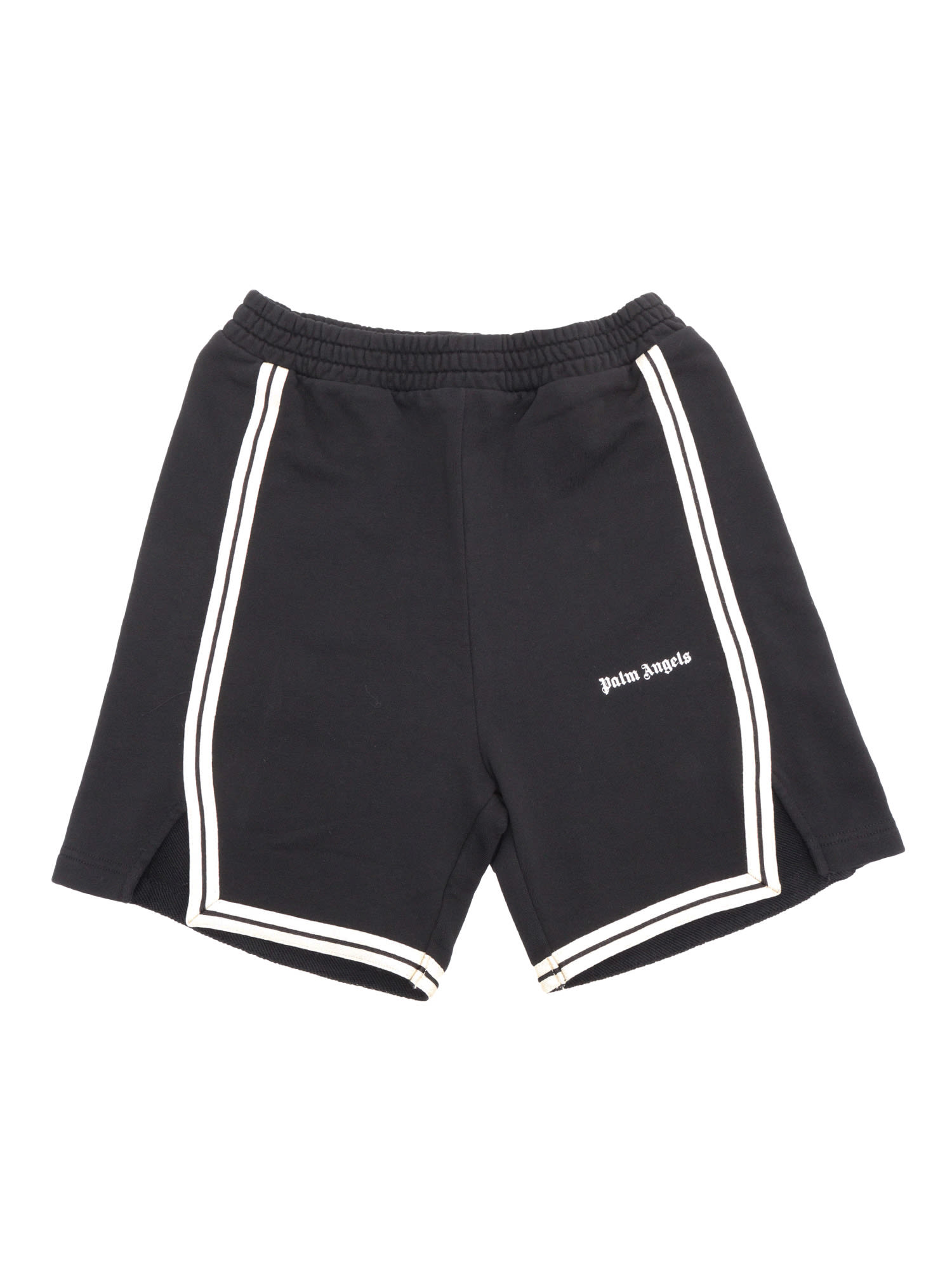 Palm Angels Black And White Shorts