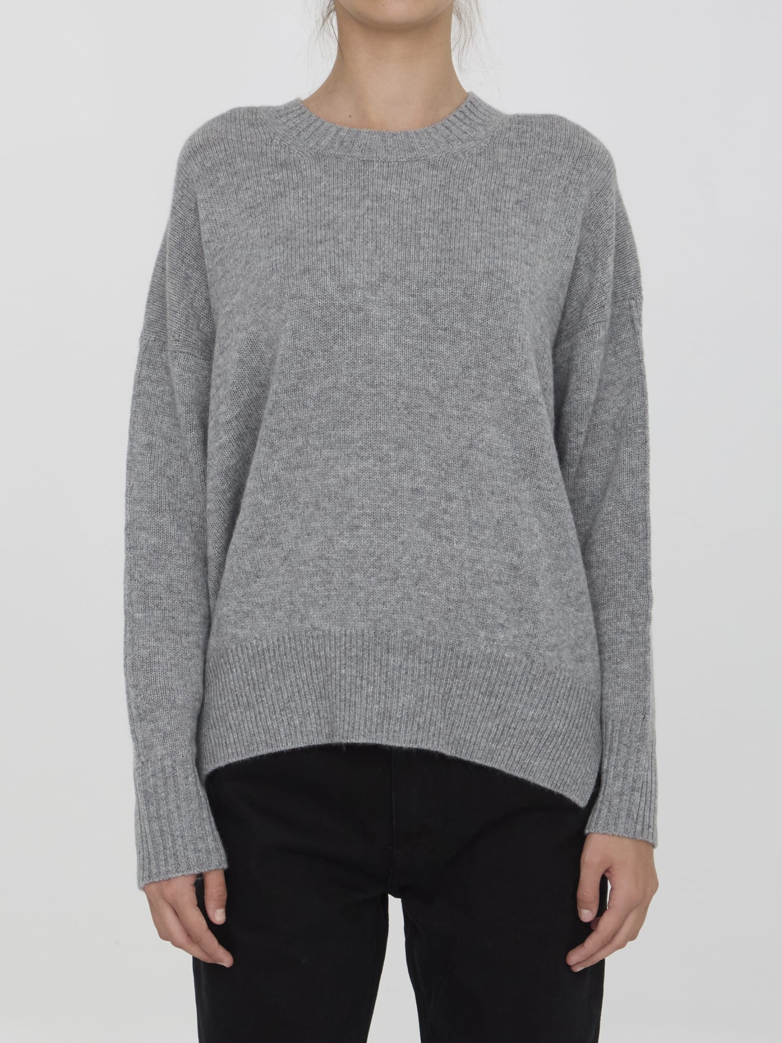 Shop Allude Cashmere Jumper In Grey