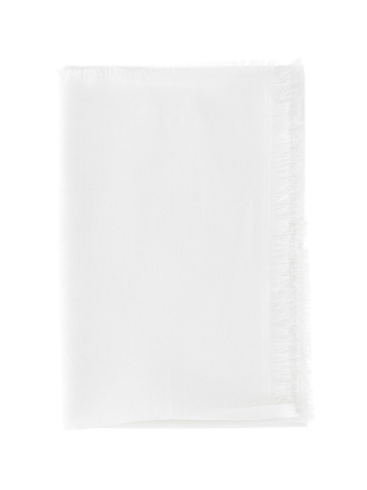 Shop Gucci Gg Silk And Cotton Shawl In White