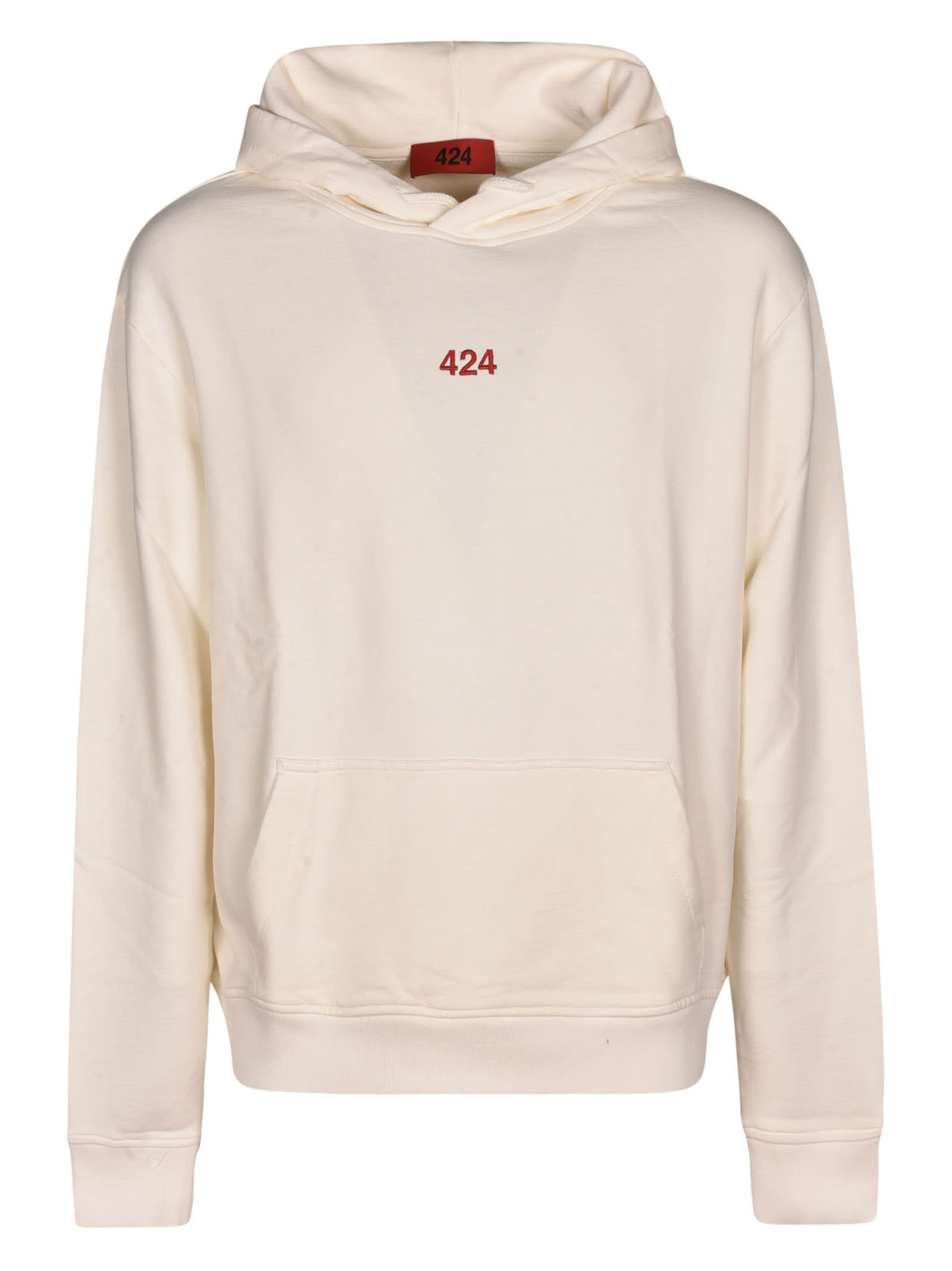 FOURTWOFOUR ON FAIRFAX LOGO EMBROIDERY REGULAR HOODIE