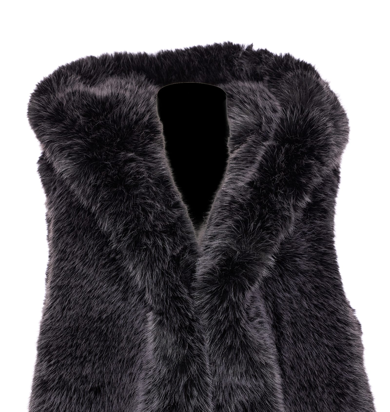 Sword 6.6.44 Faux Fur Vest In Black