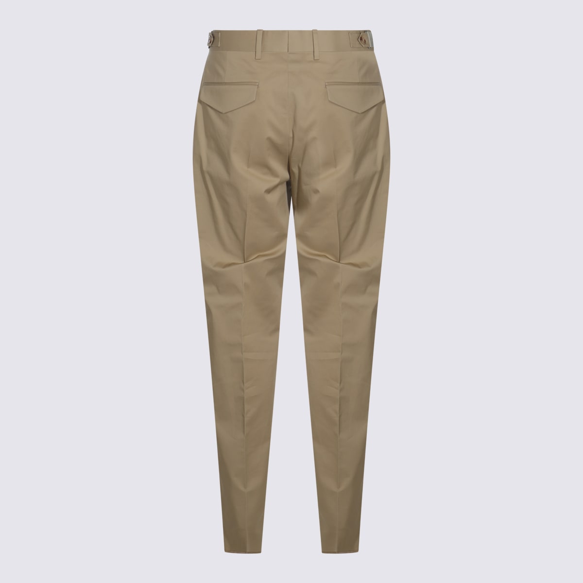 Lardini Relaxed Fit Trousers With Pockets And Loops In Brown