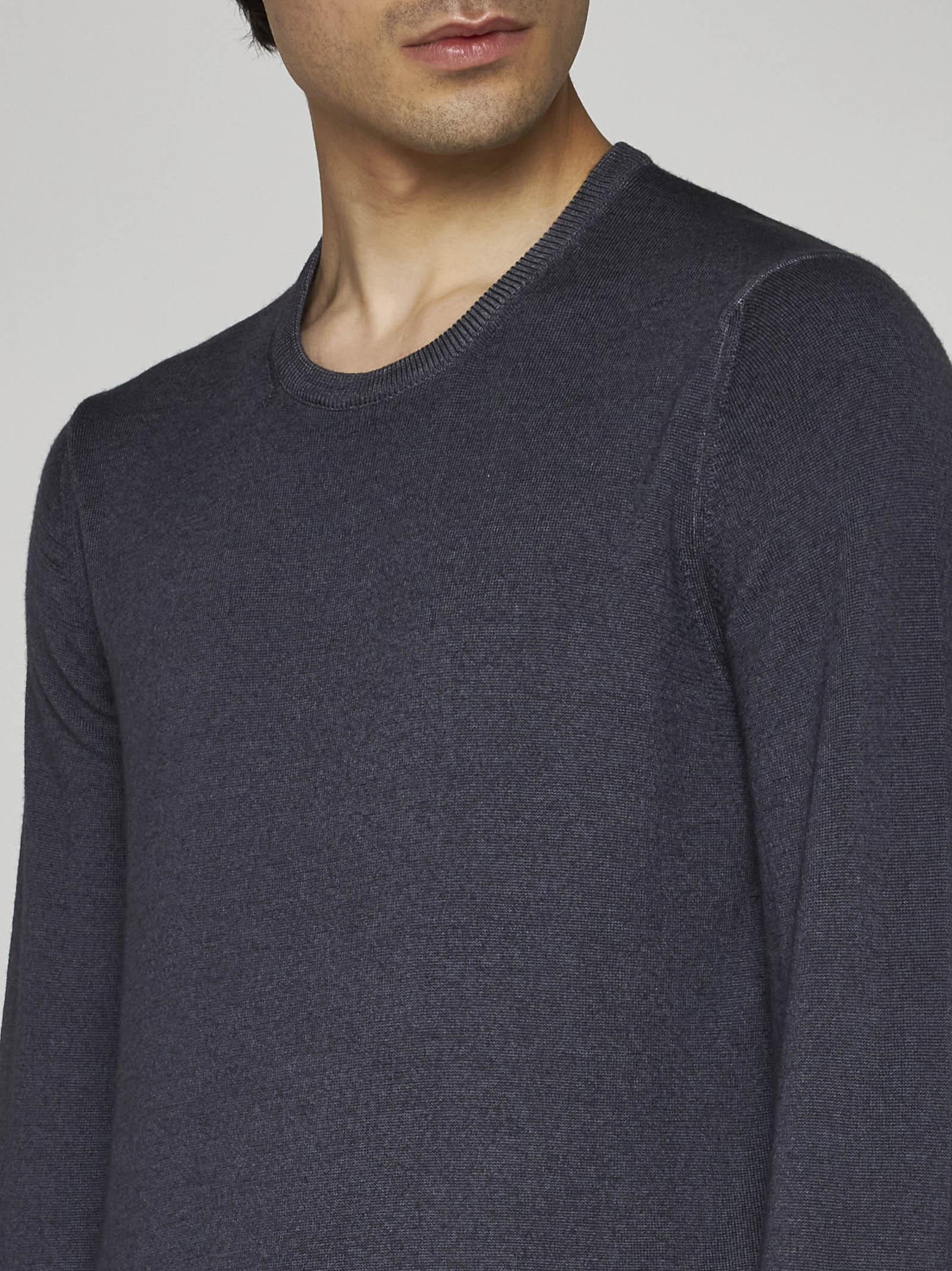 Gran Sasso Man Sweater Navy Size 40 Virgin Wool In Blue