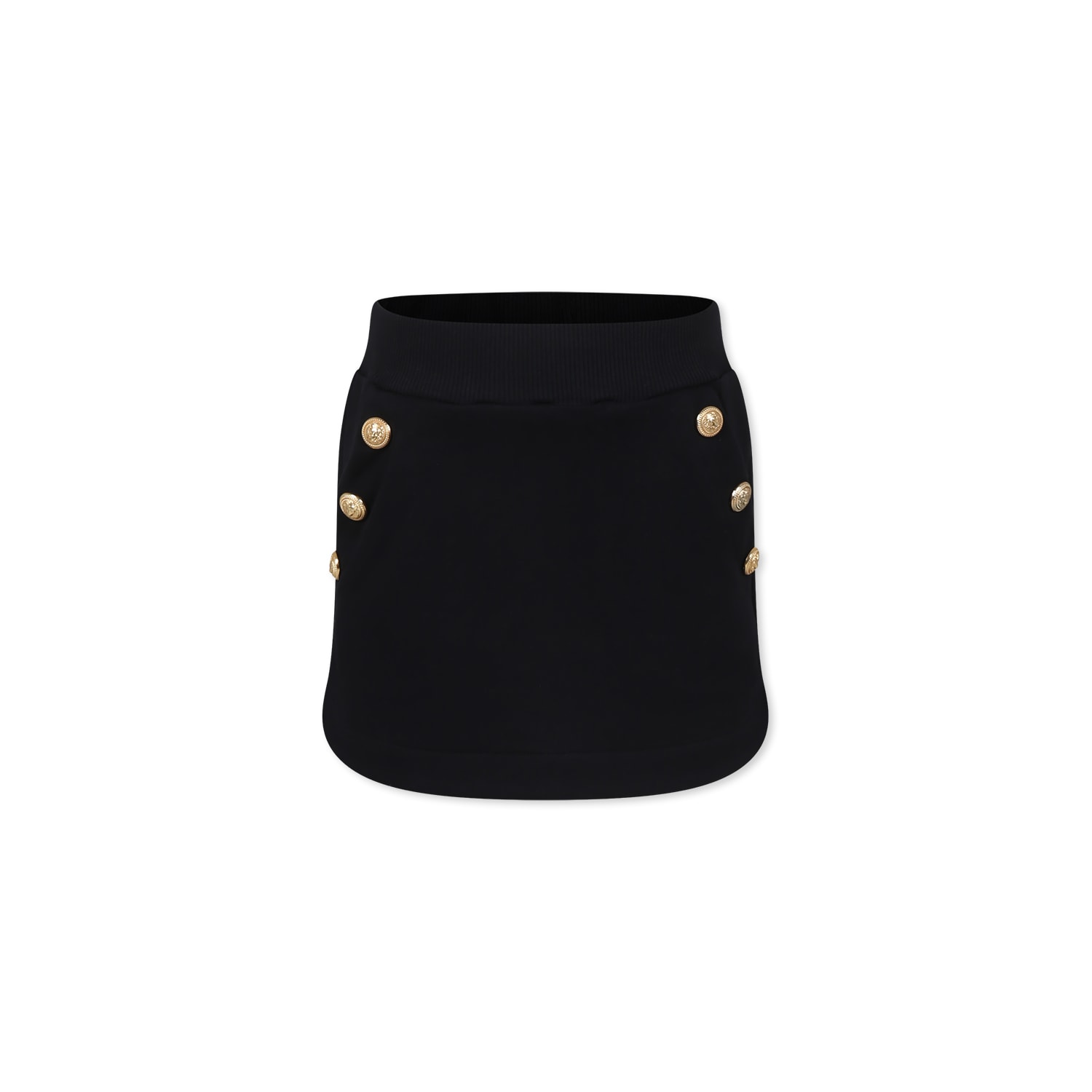 BALMAIN BLACK SKIRT FOR GIRL 