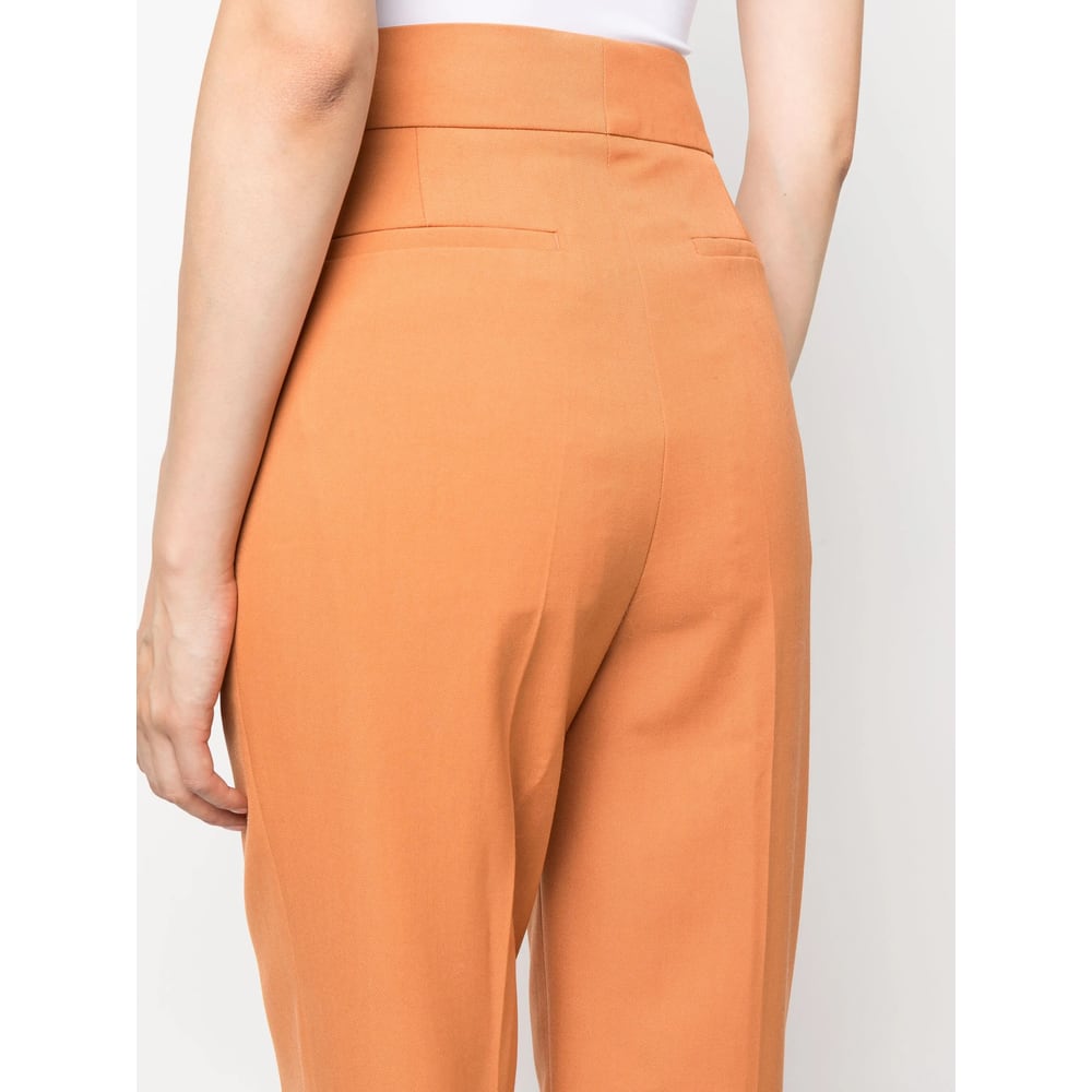 Rodebjer Megan Pleated Trousers In Brown