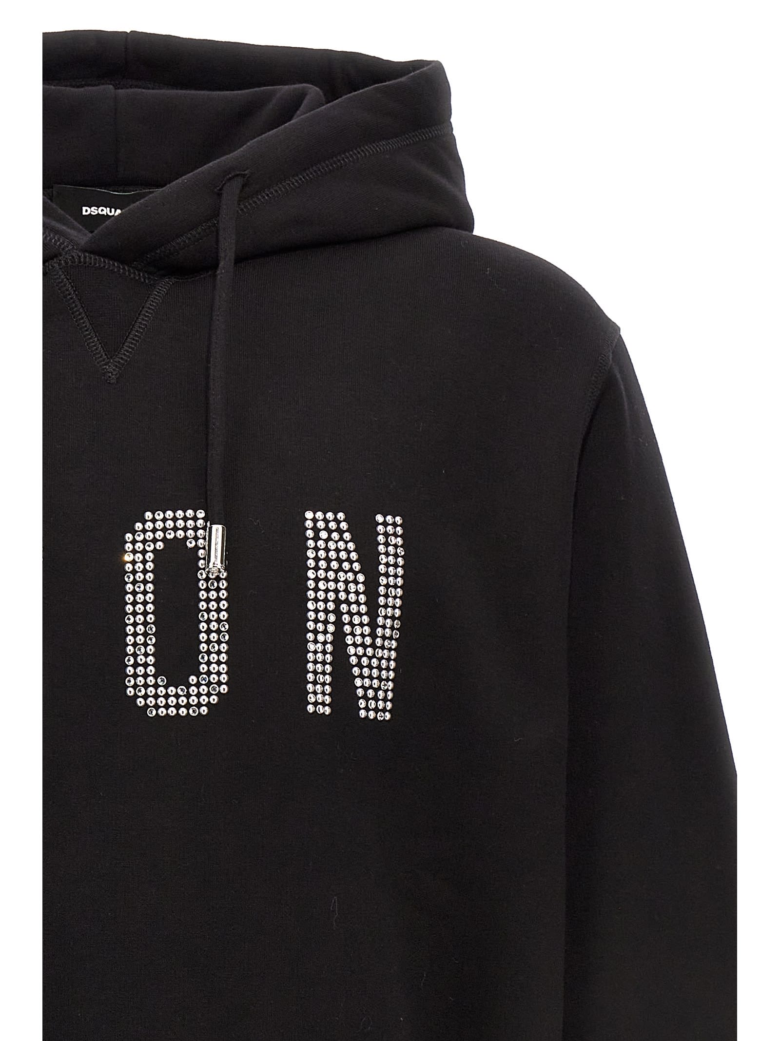 Shop Dsquared2 Icon Hoodie In Black