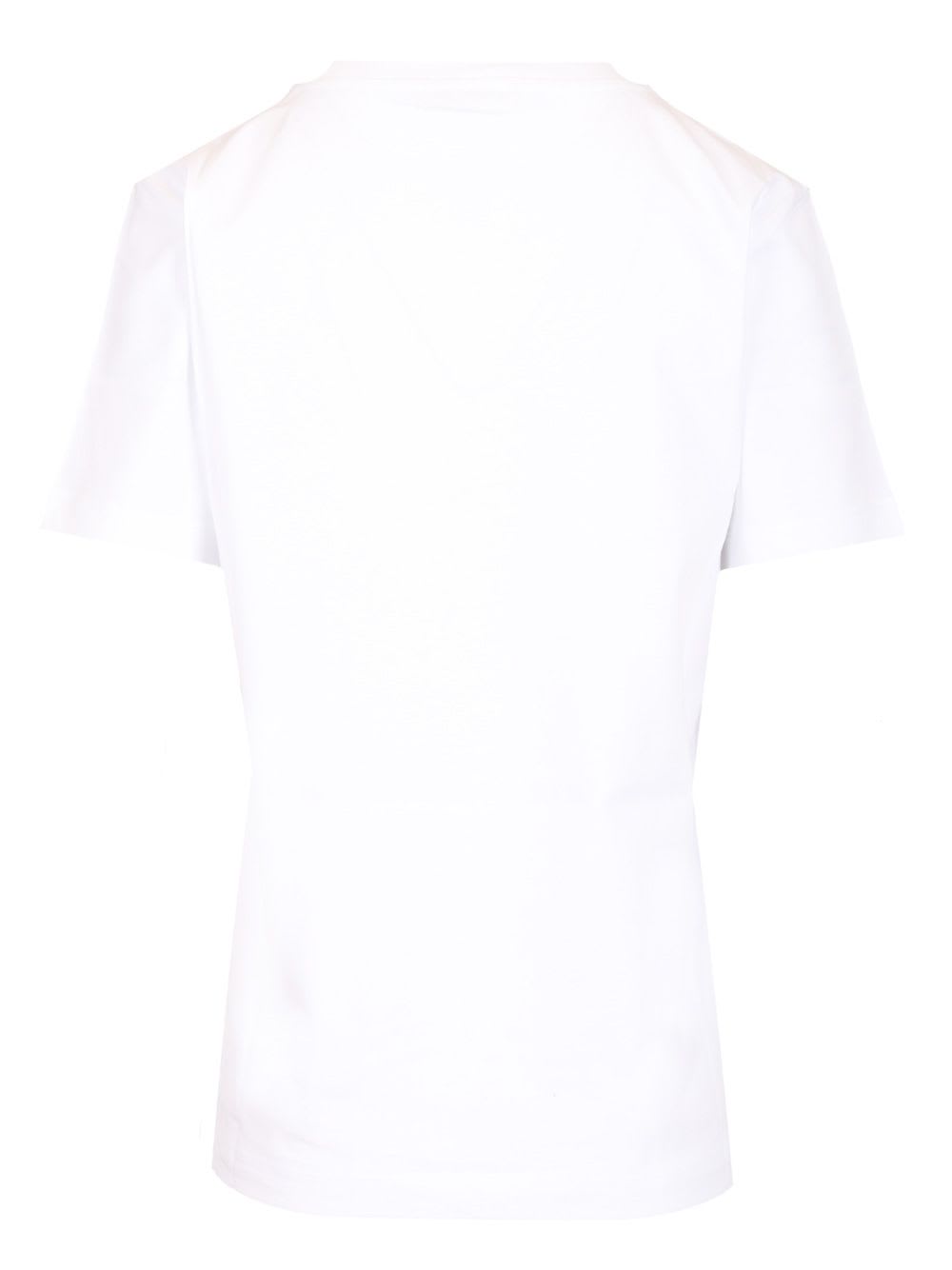 Marni Jersey Logo Short Sleeved T-shirt In White
