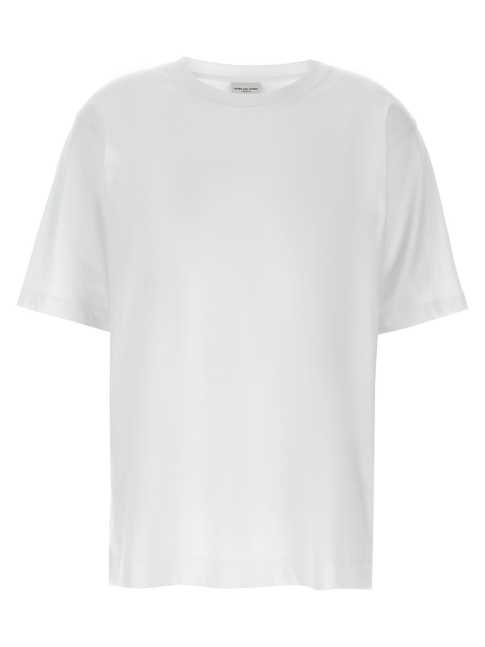 Shop Dries Van Noten Heydu T-shirt In White