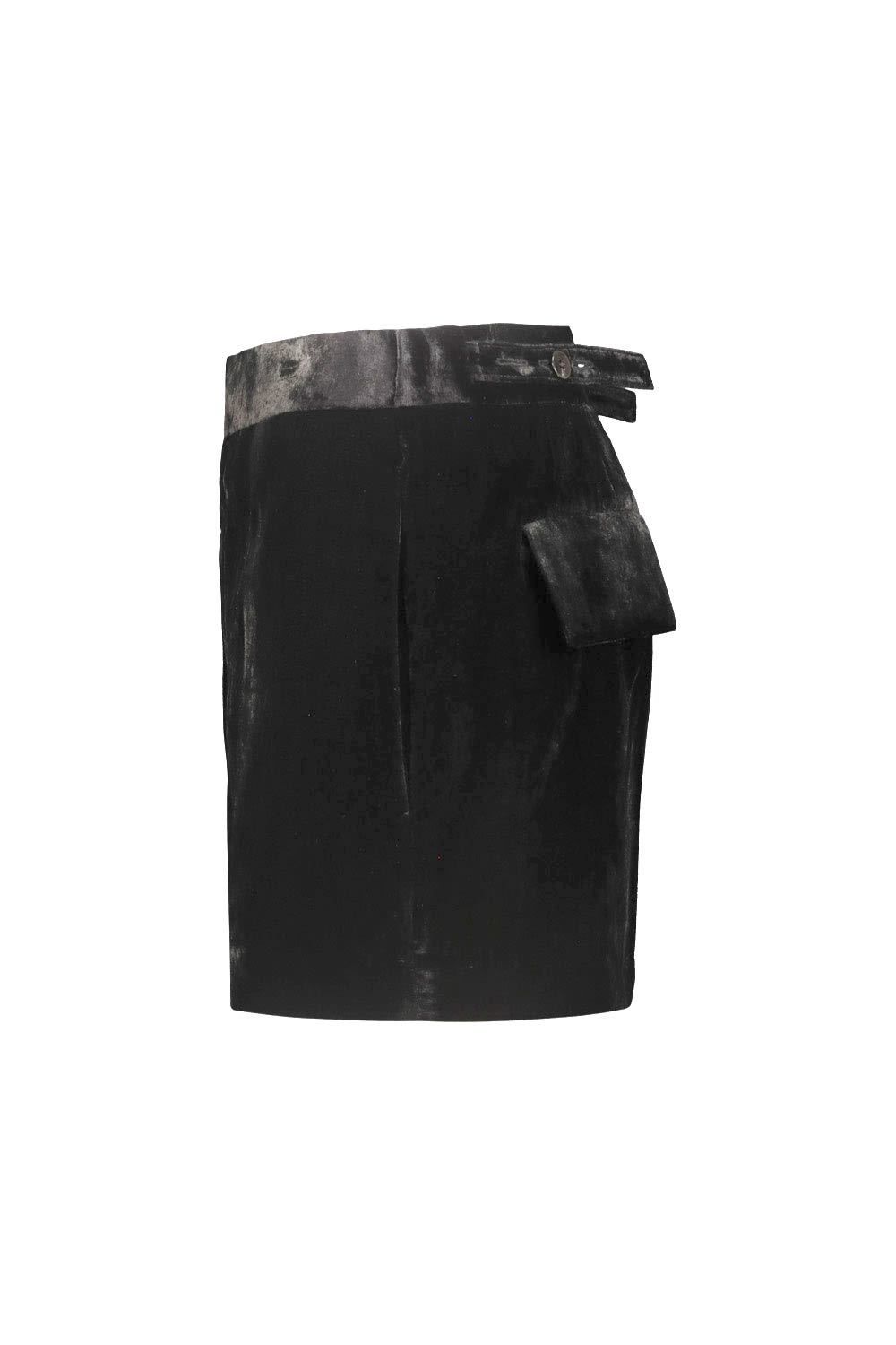 Shop Sapio Velvet Short In Black