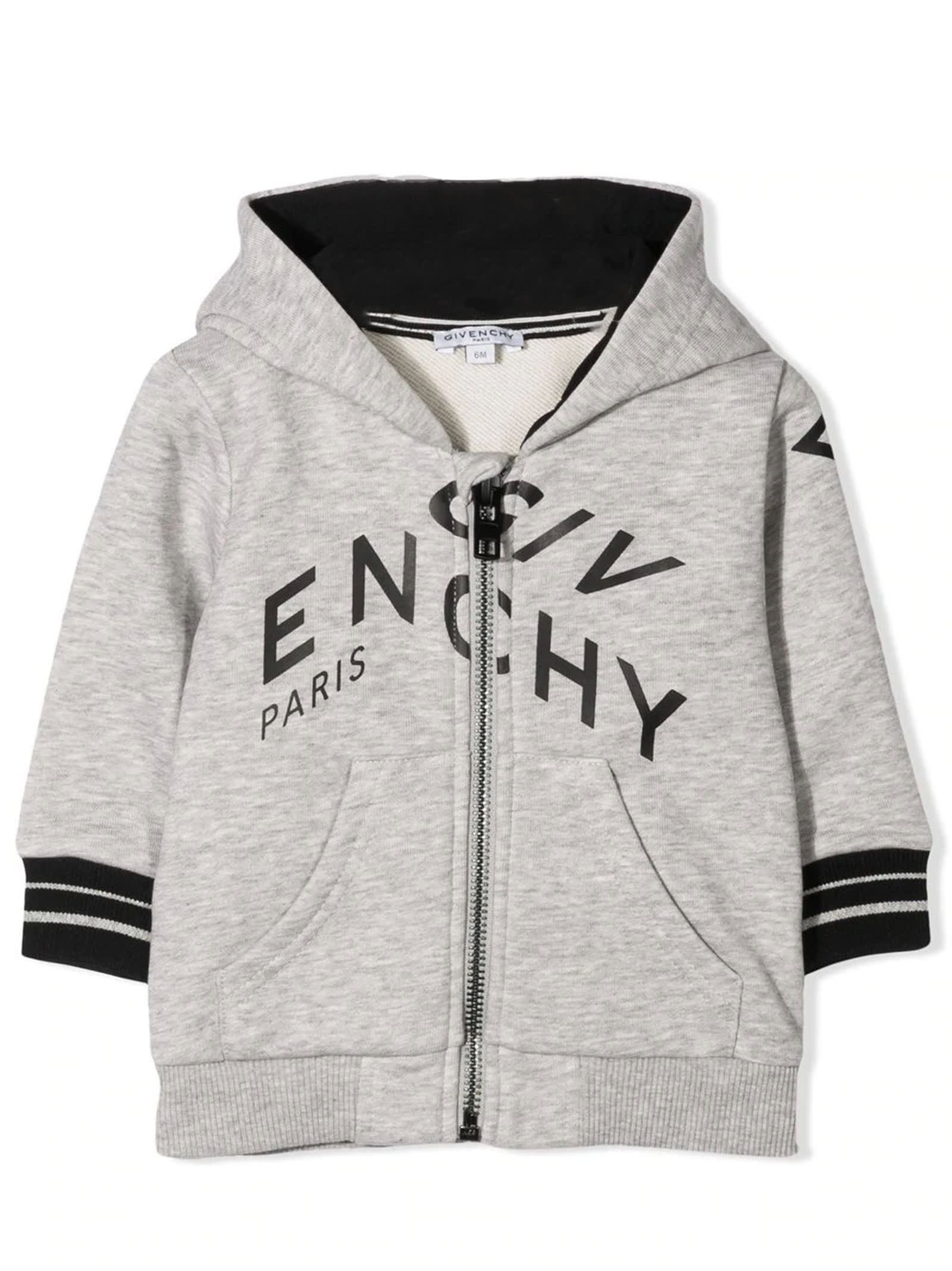 Givenchy Grey Cotton Hoodie
