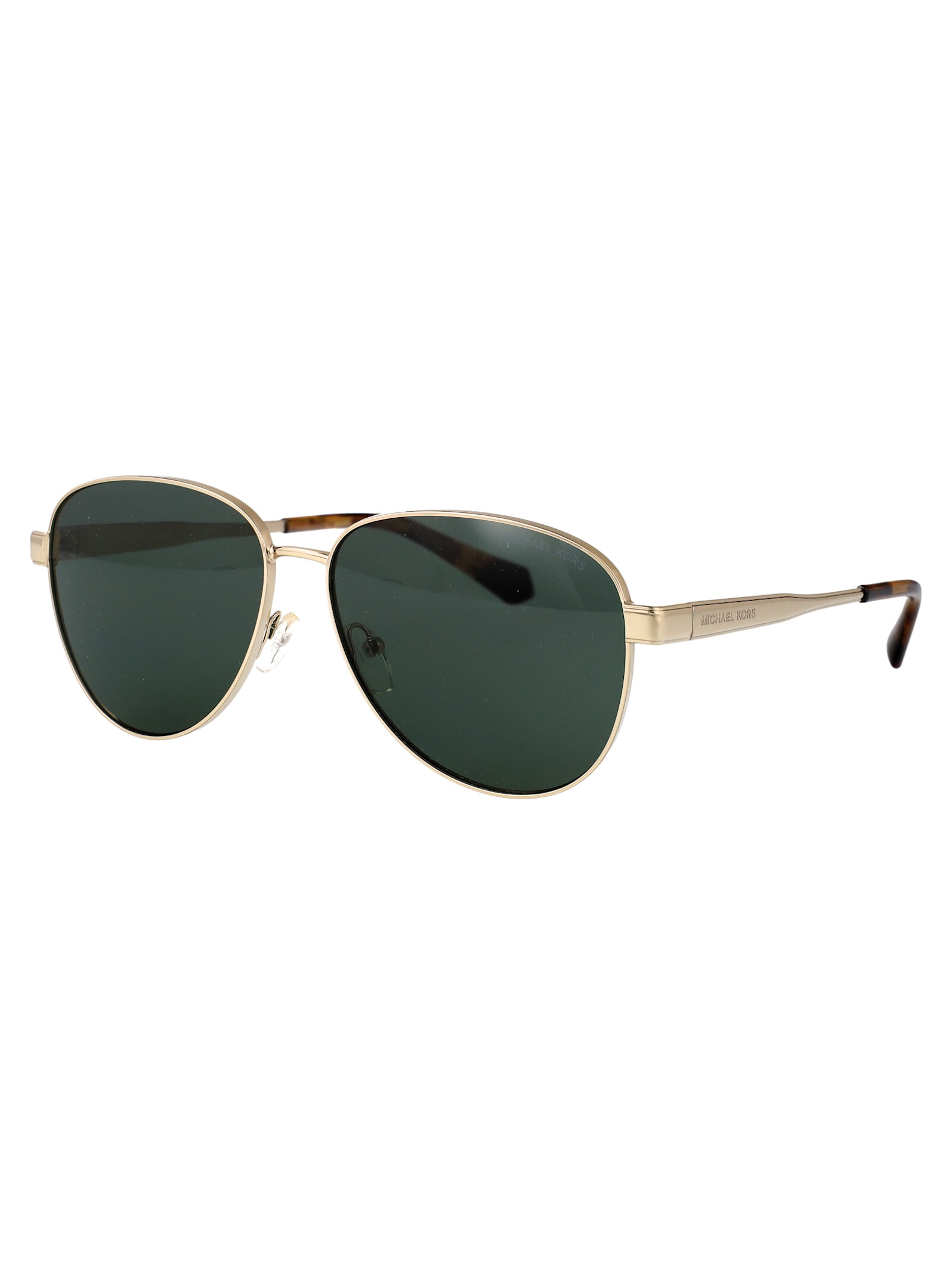 Michael Kors Biarritz Sunglasses In Pale Gold