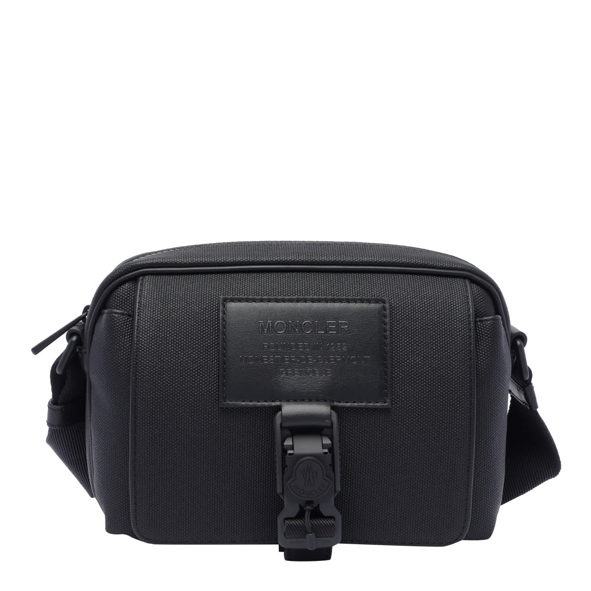 Shop Moncler Nakoa Crossbody Bag In Black