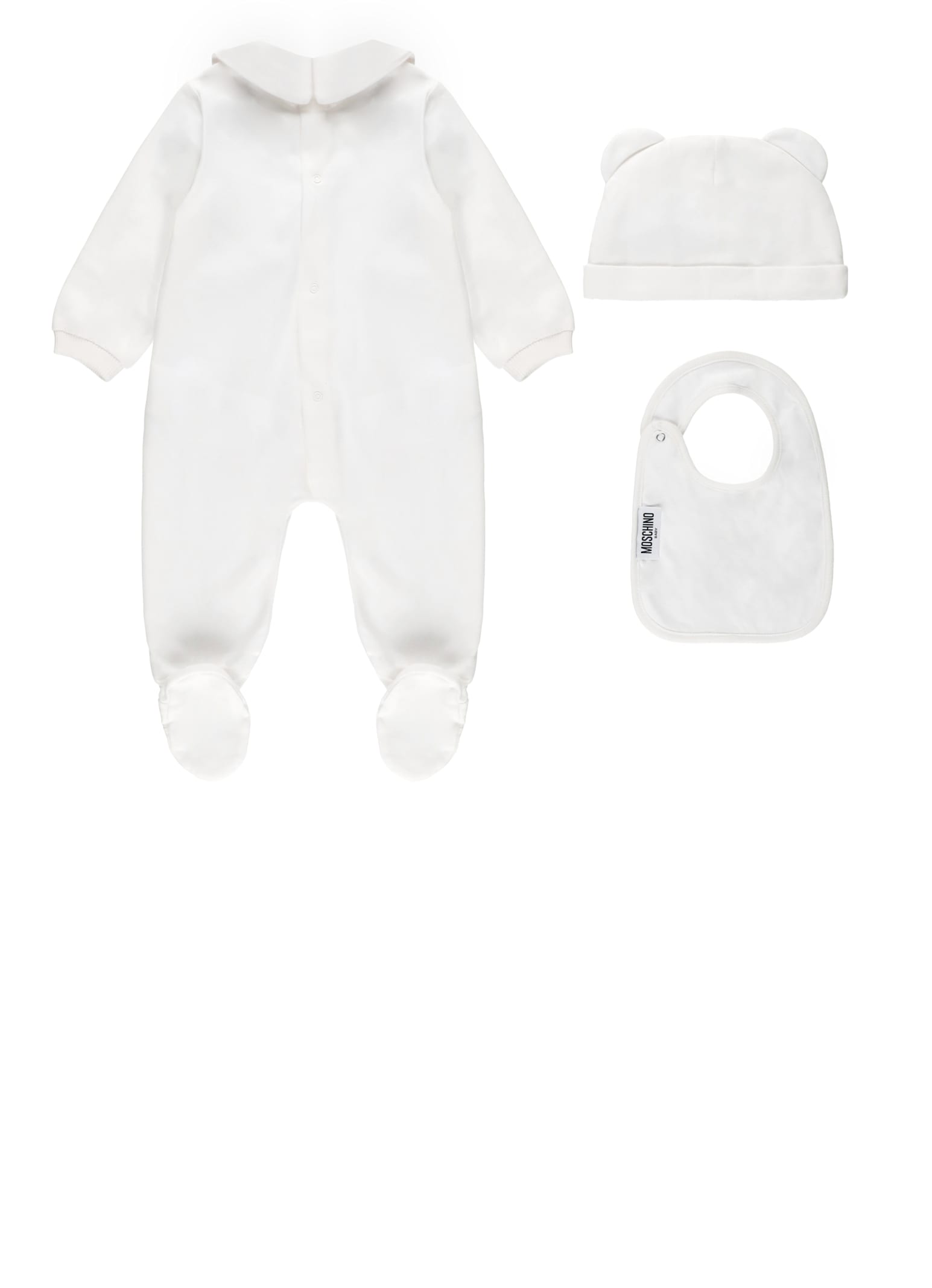 Moschino Teddy Bear Three Pieces Set In White