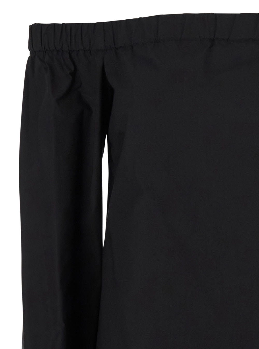 Shop Federica Tosi Black Dress With Neckline In Fabric Woman