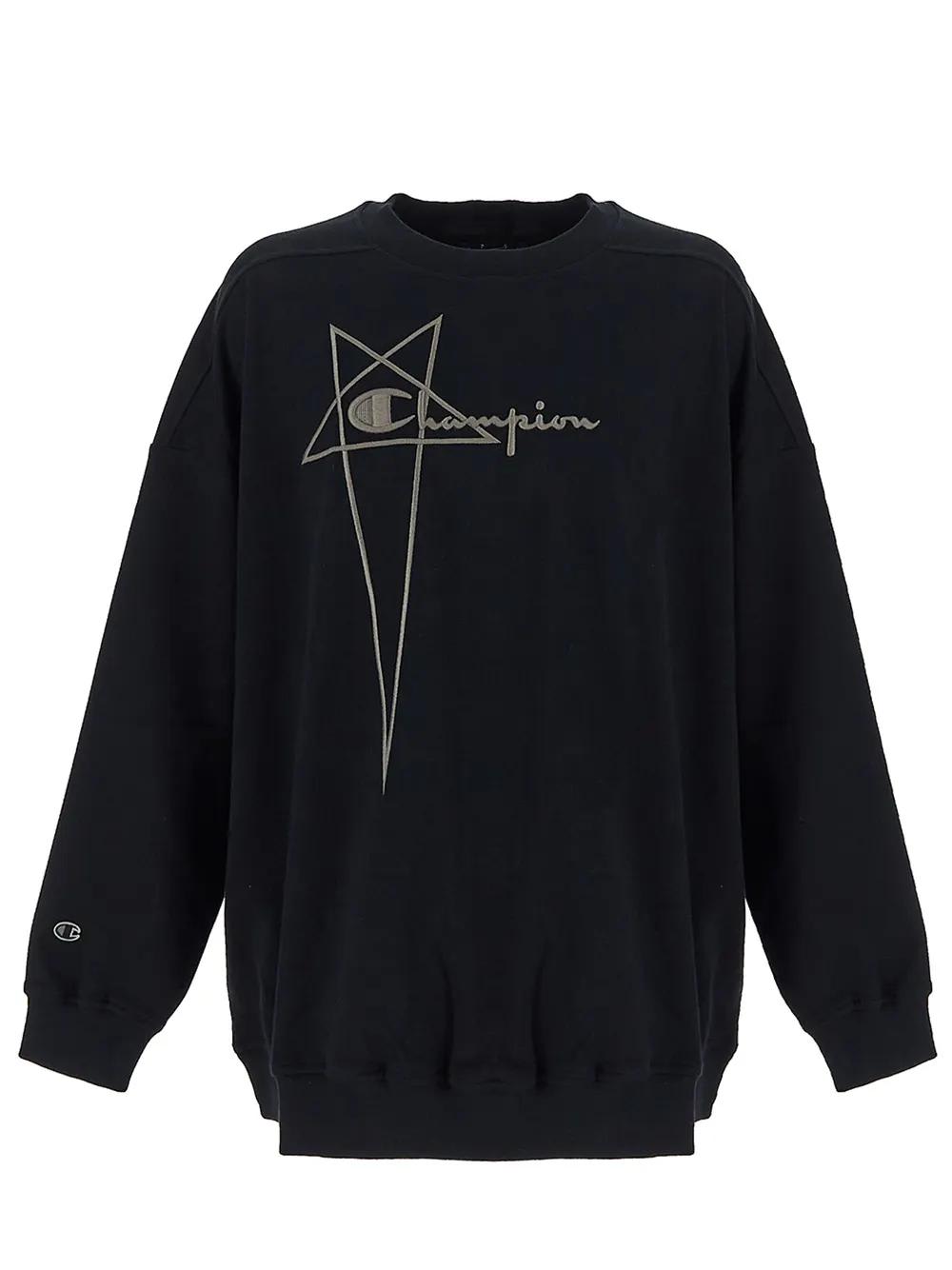 Shop Rick Owens Jumbo Sweatshirt In Black