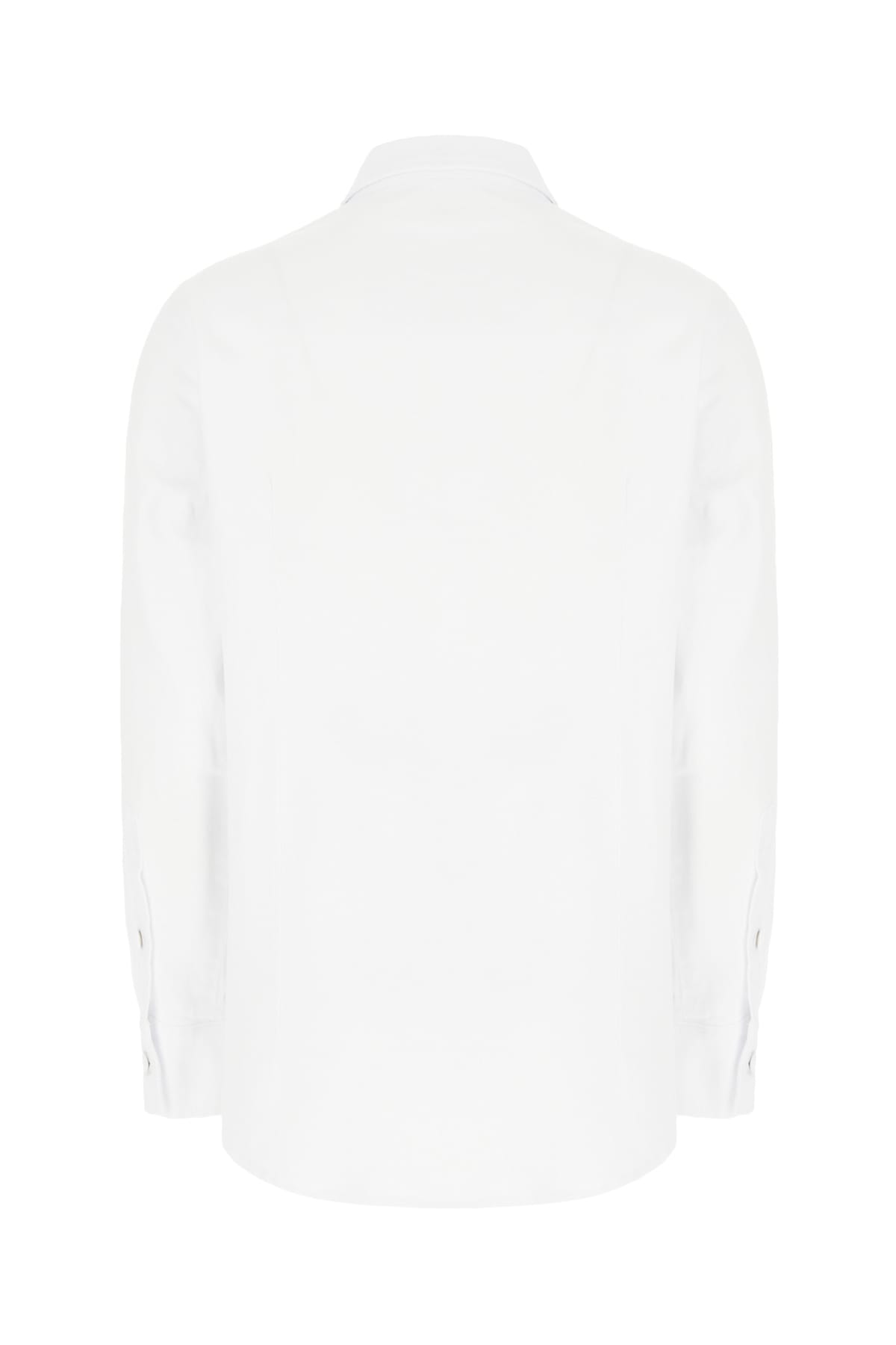 Shop Raf Simons White Poplin Shirt In 0010