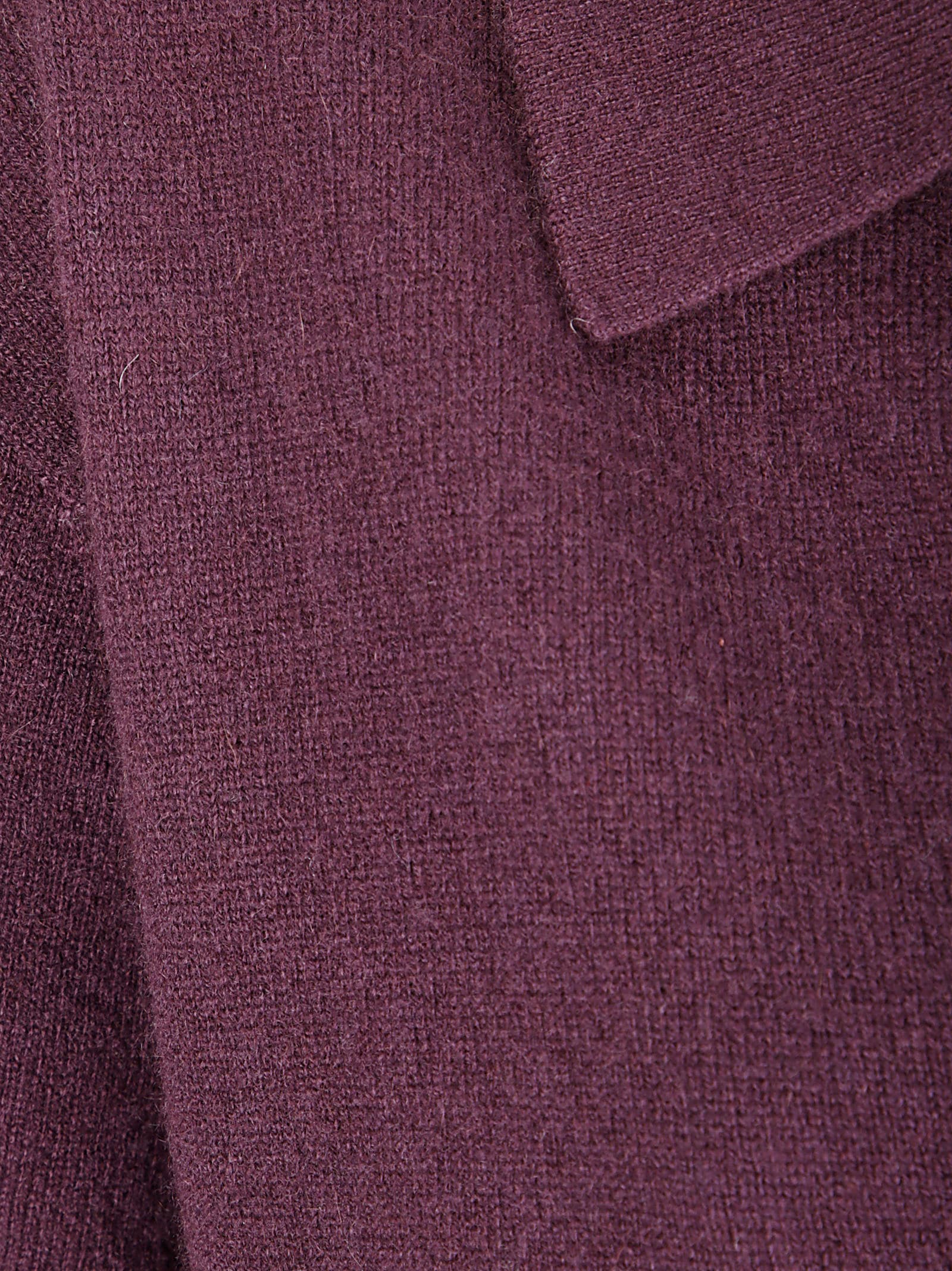 Lisa Yang Neela T-shirt Knitwear Brown In Burgundy