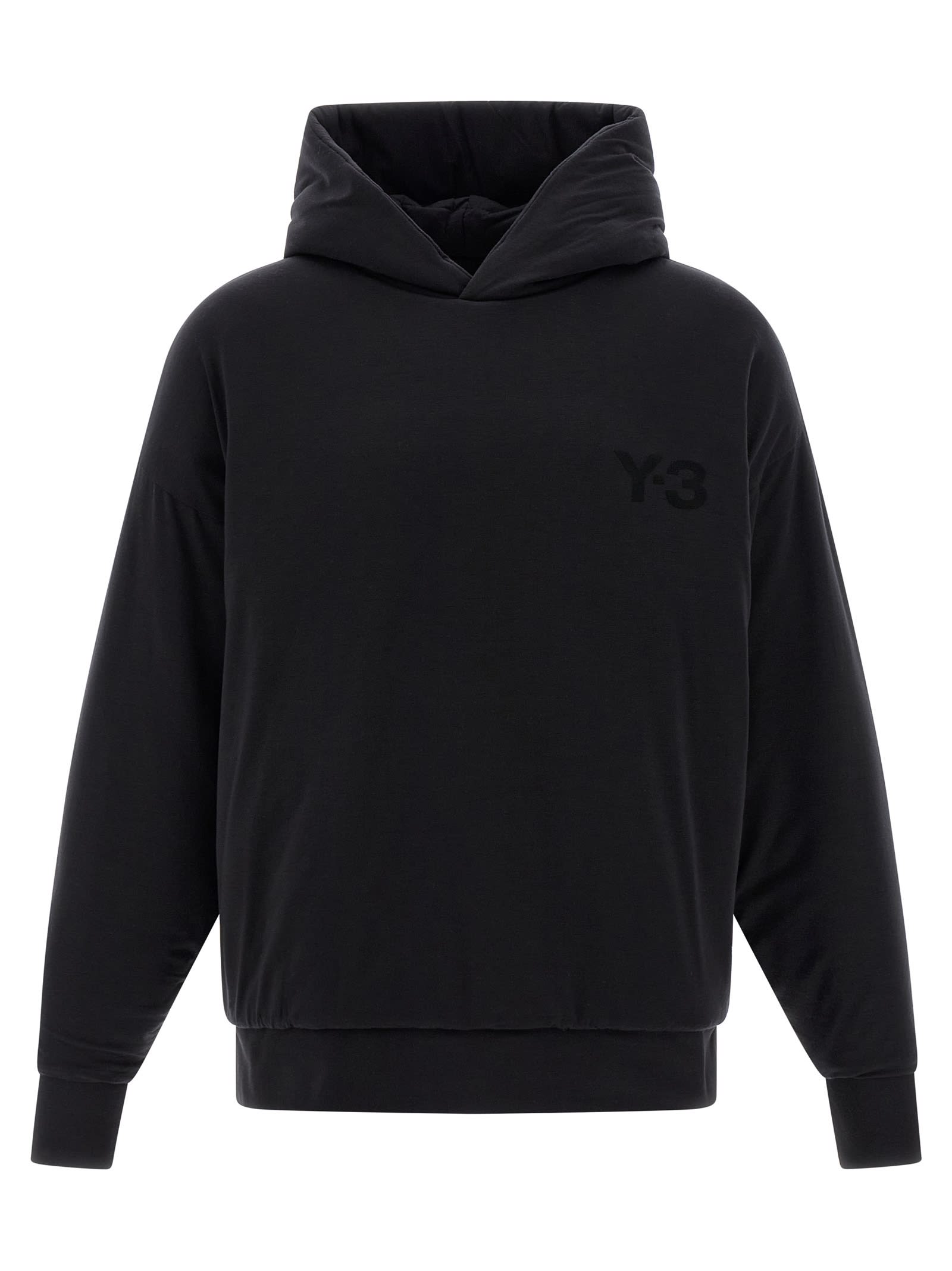 Y-3 Padded Hoodie With Hood And Long Sleeves In Black