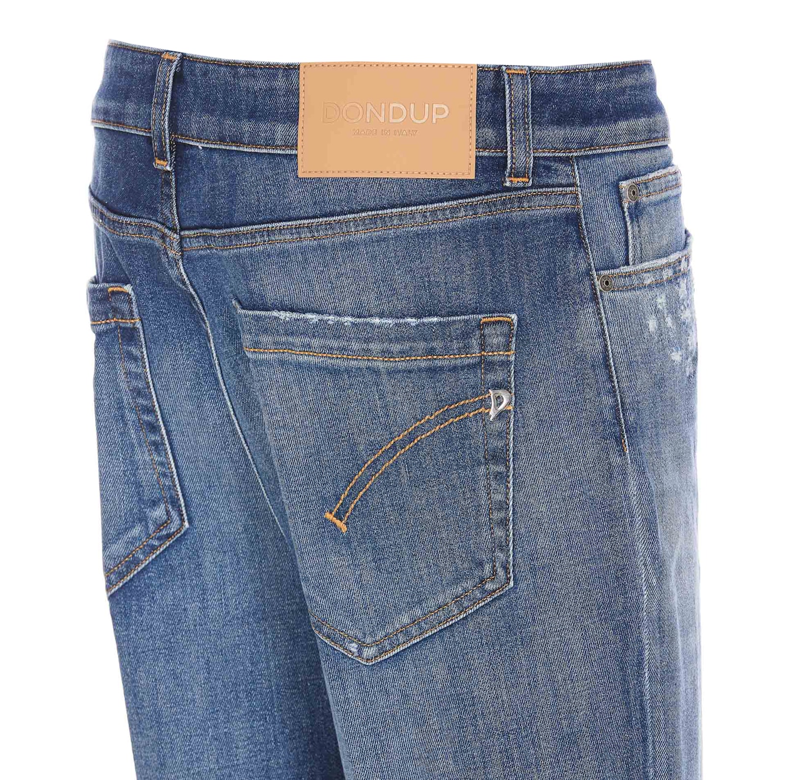 Dondup Koons Destroyed Effect Jeans In Denim