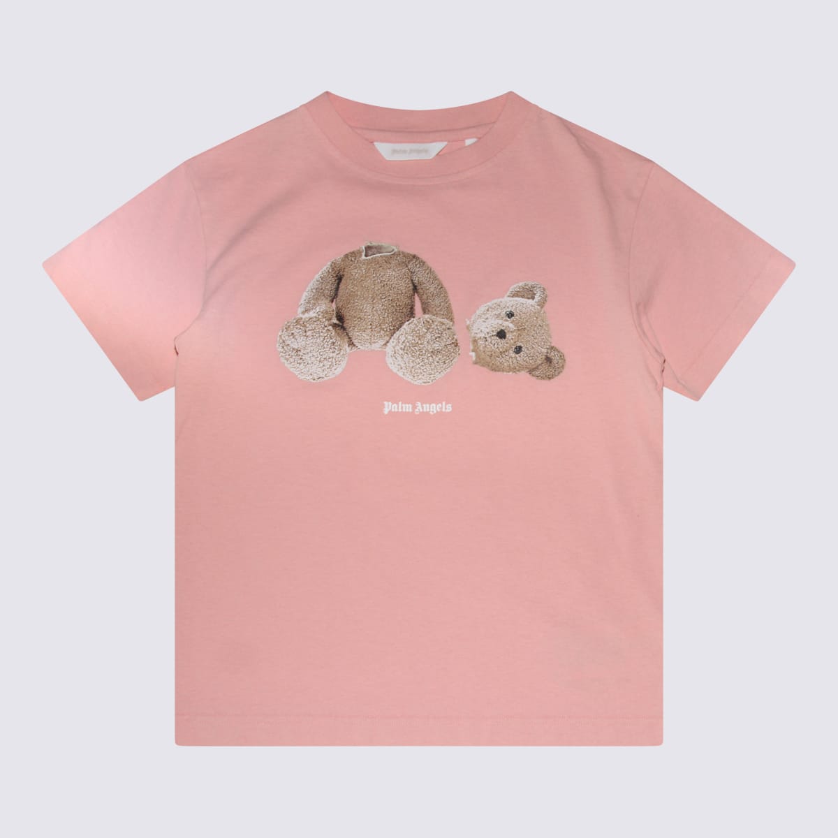 Palm Angels Kids' Pink Cotton T-shirt