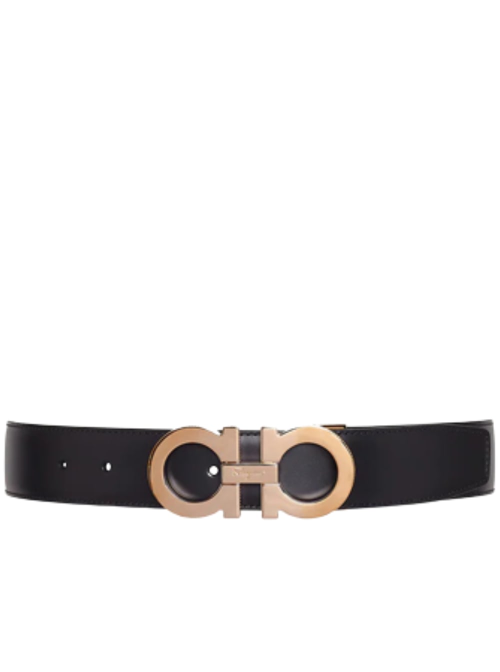 Reversible and adjustable Gancini belt - Belts - Leather