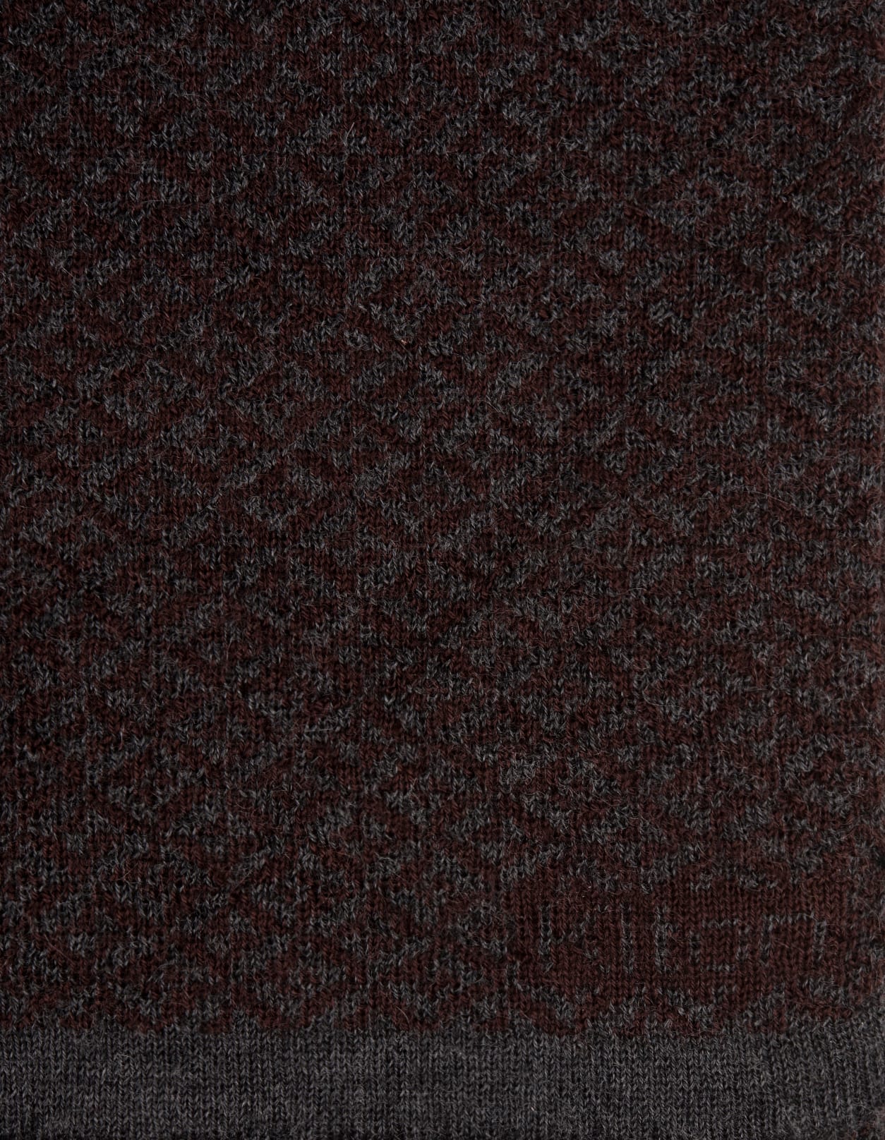 Shop Kiton Brown Cashmere Scarf With Jacquard Pattern