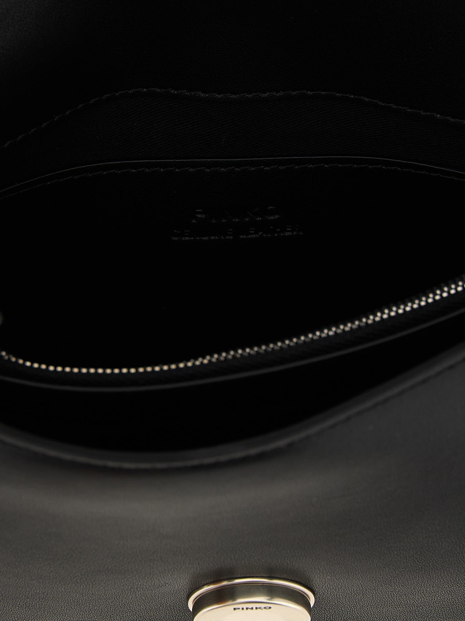 Pinko Love One Mini Crossbody Bag In Black