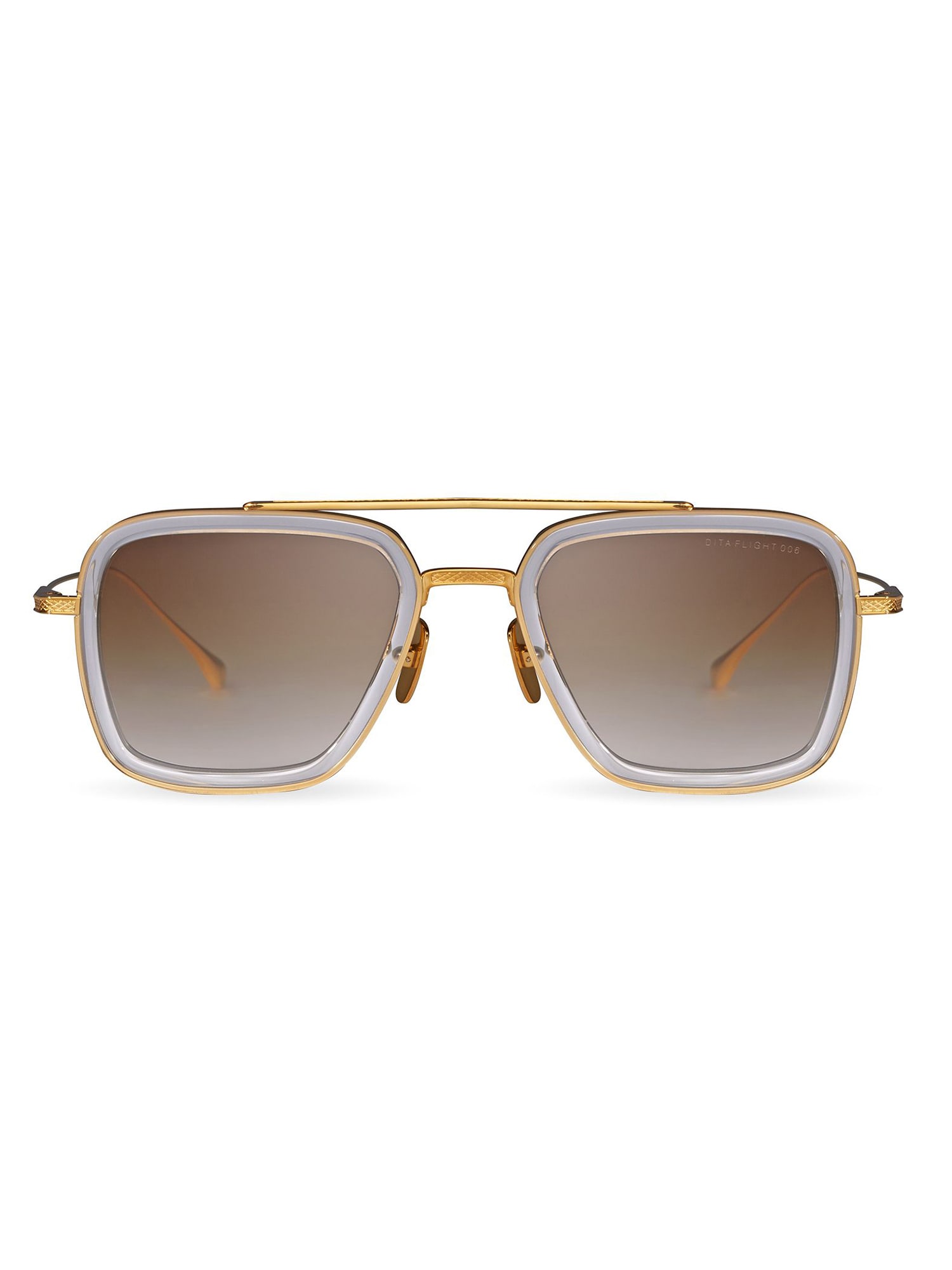 Dita 7806/l/clr/gld/52 Flight.006 Sunglasses In Gold