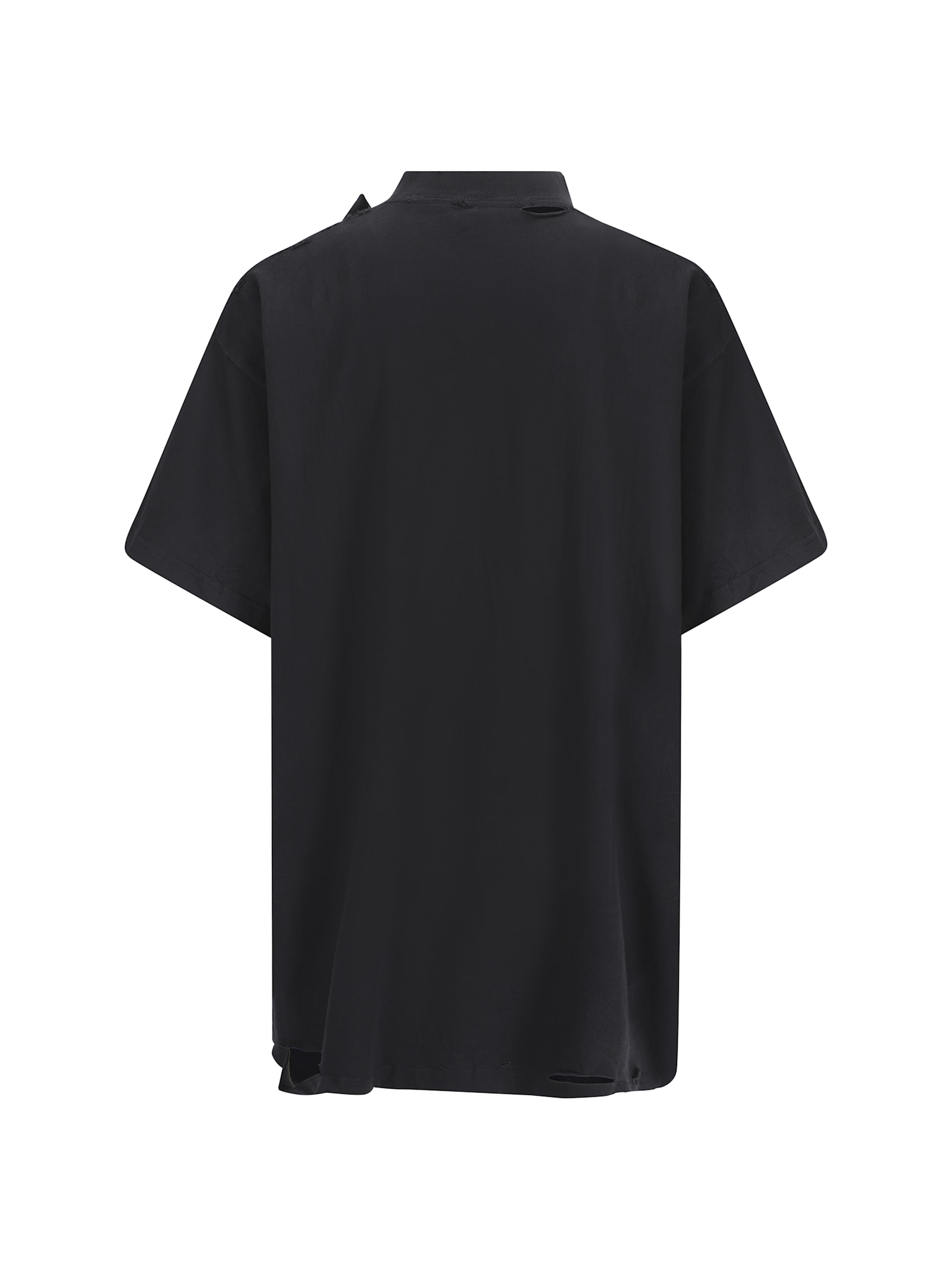 Shop Balenciaga T-shirt In Washed Black