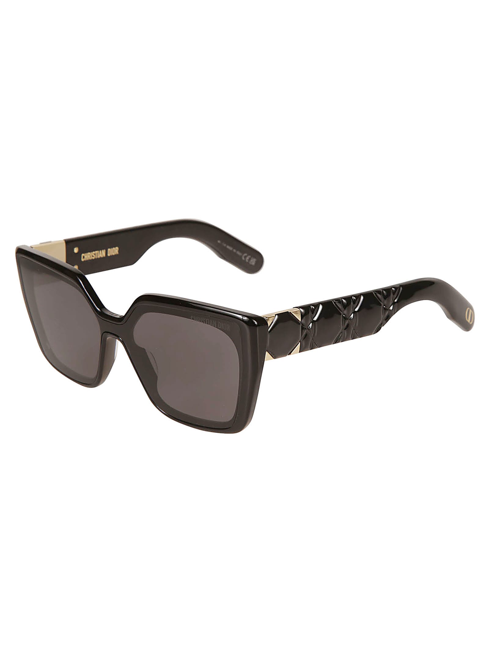 Shop Dior Lady 95.22 Sunglasses In 01a - Black