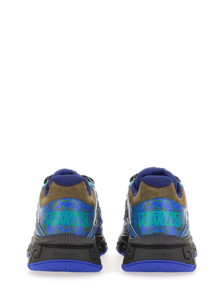 Shop Versace Trigrecan Sneakers In Multicolour