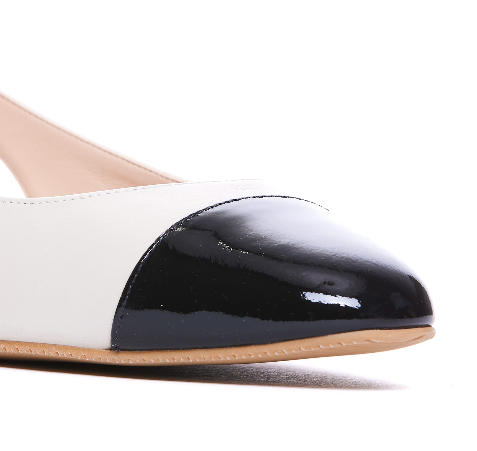 Shop Stuart Weitzman Sleek Slingback In White