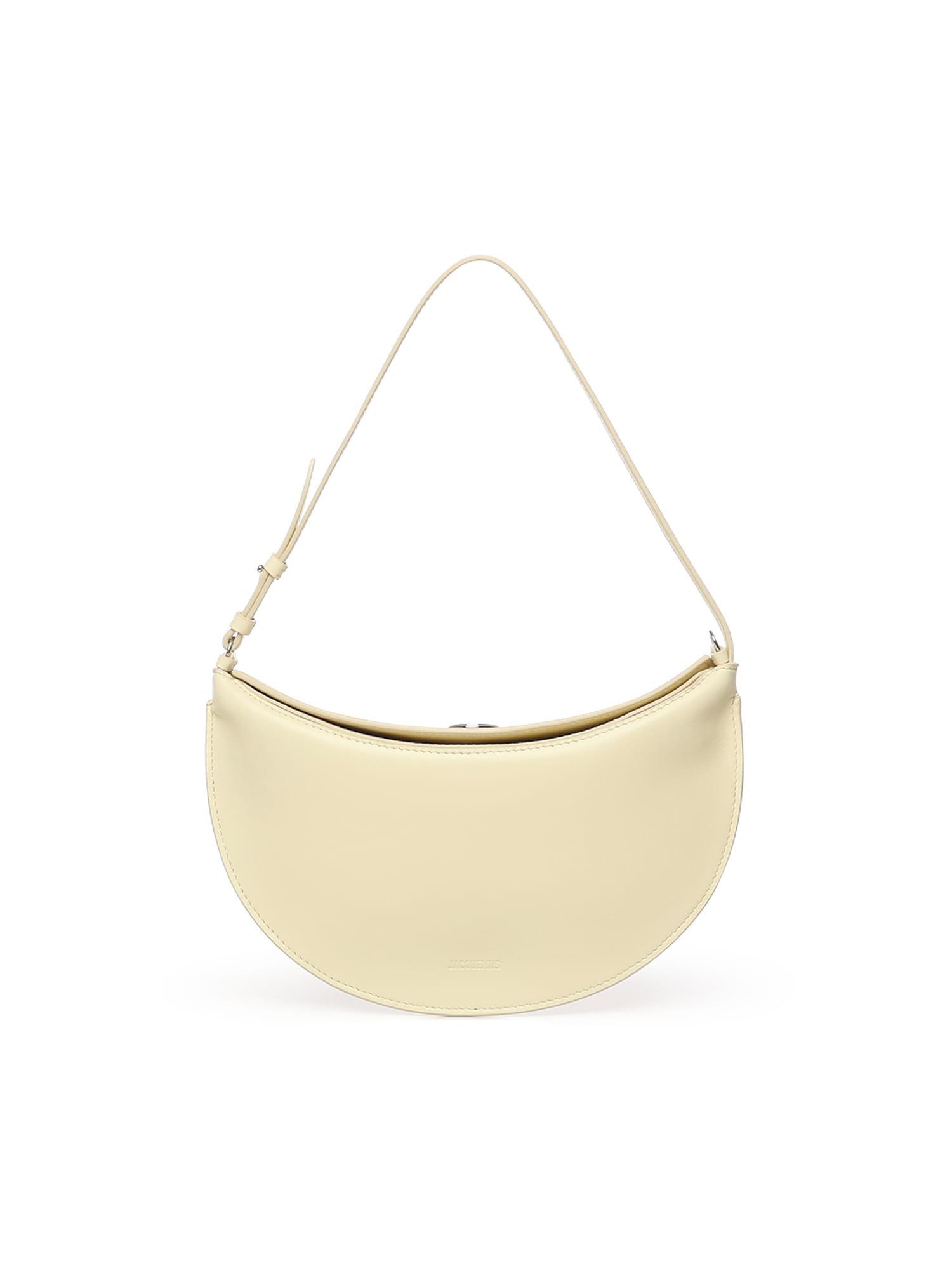 Jacquemus Small Ovalo Leather Bag In Dusty Yellow Women In Yellow