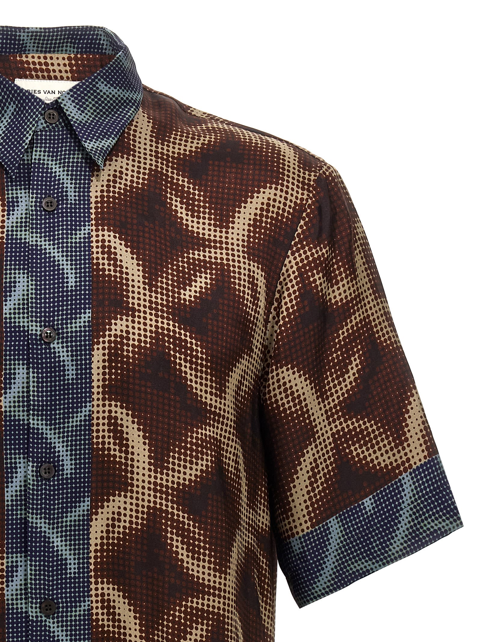 Shop Dries Van Noten Clasen Shirt In Multicolor