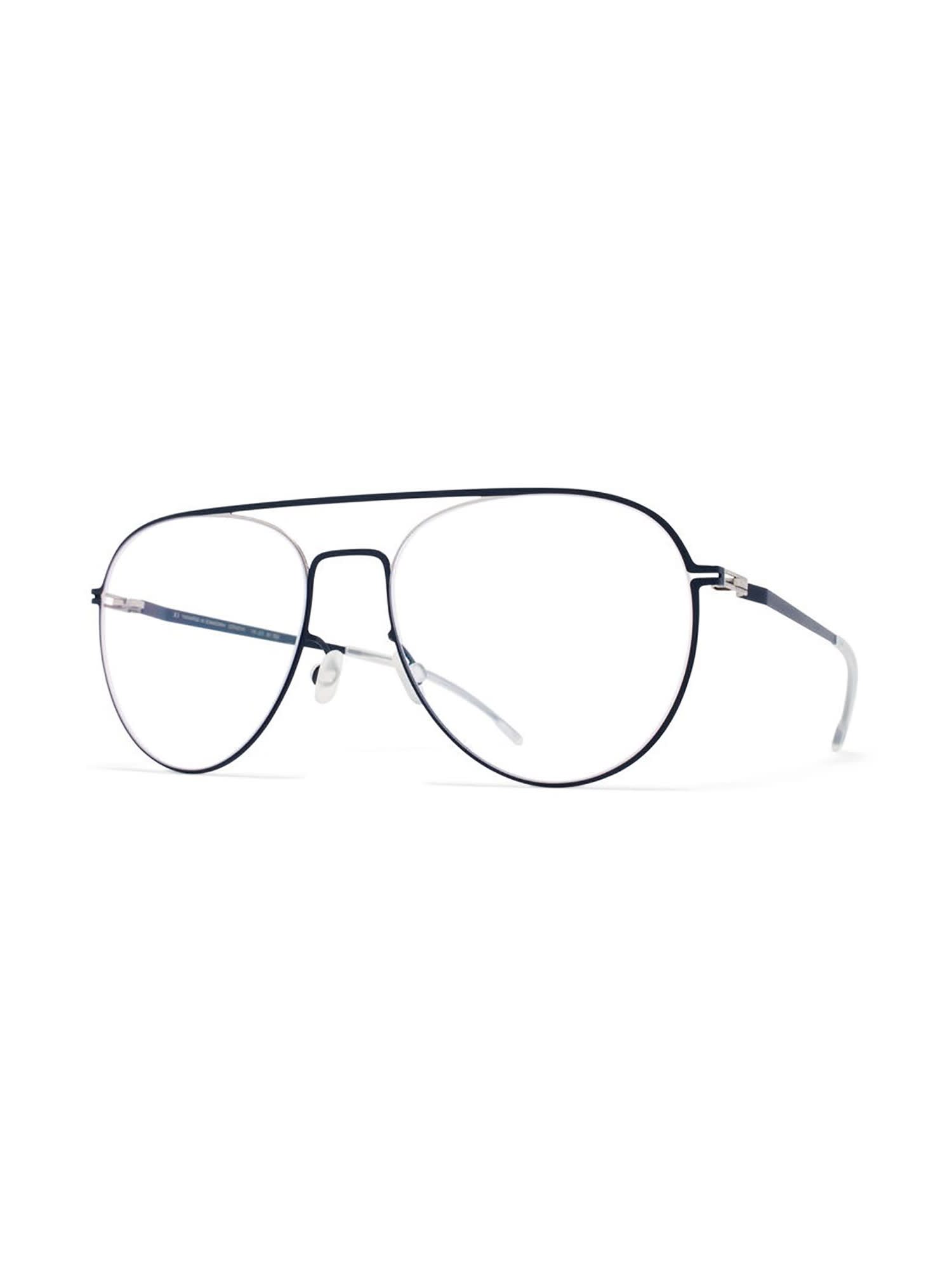 Shop Mykita Eero Eyewear In Silver/navy