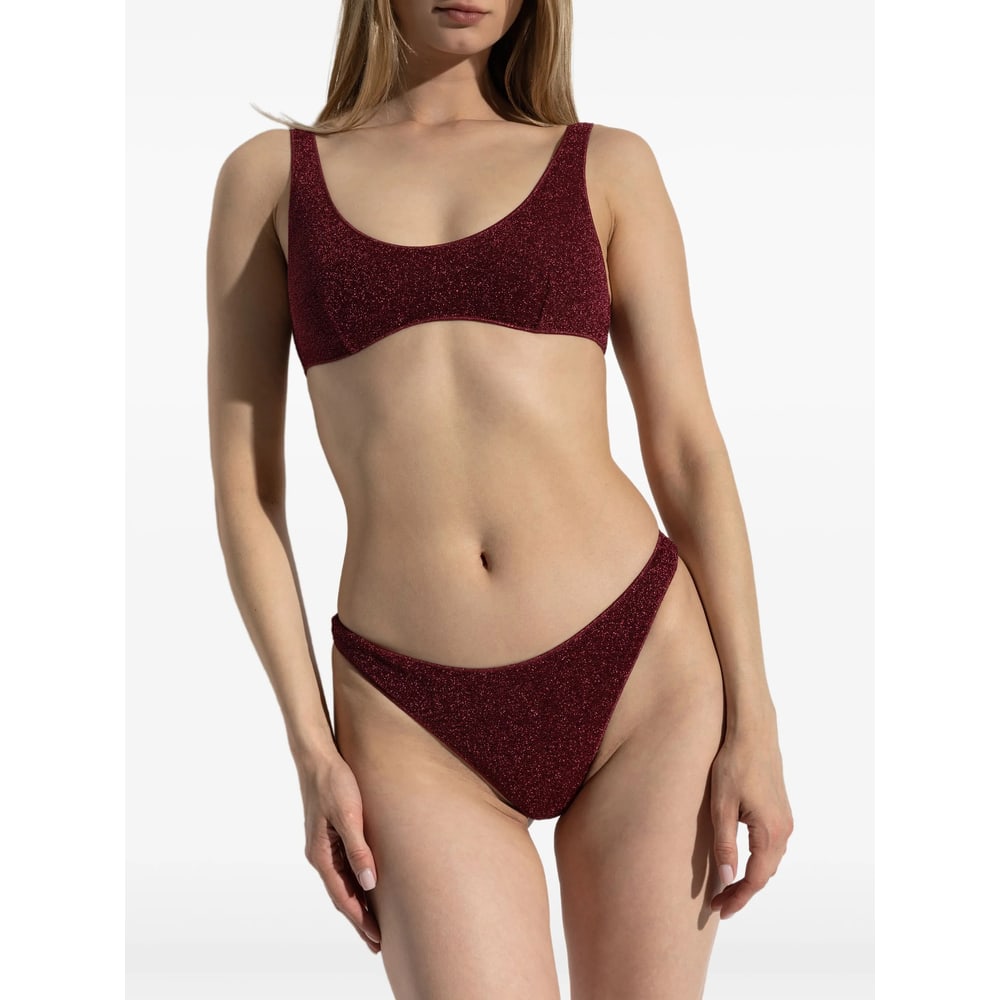 Oseree Two-piece Swimsuit In Burgundy