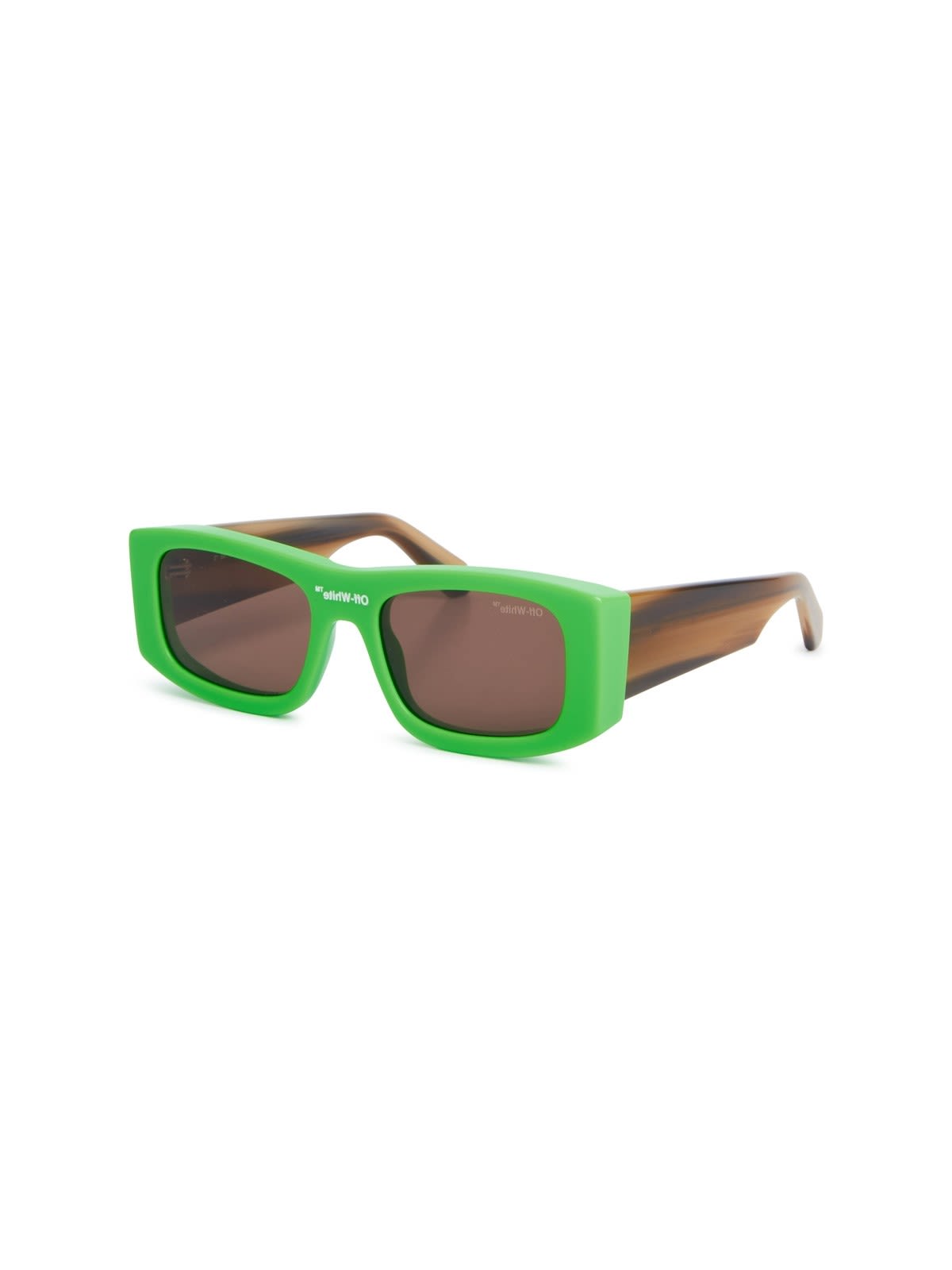 Shop Off-white Lucio Sunglasses Sunglasses In Green