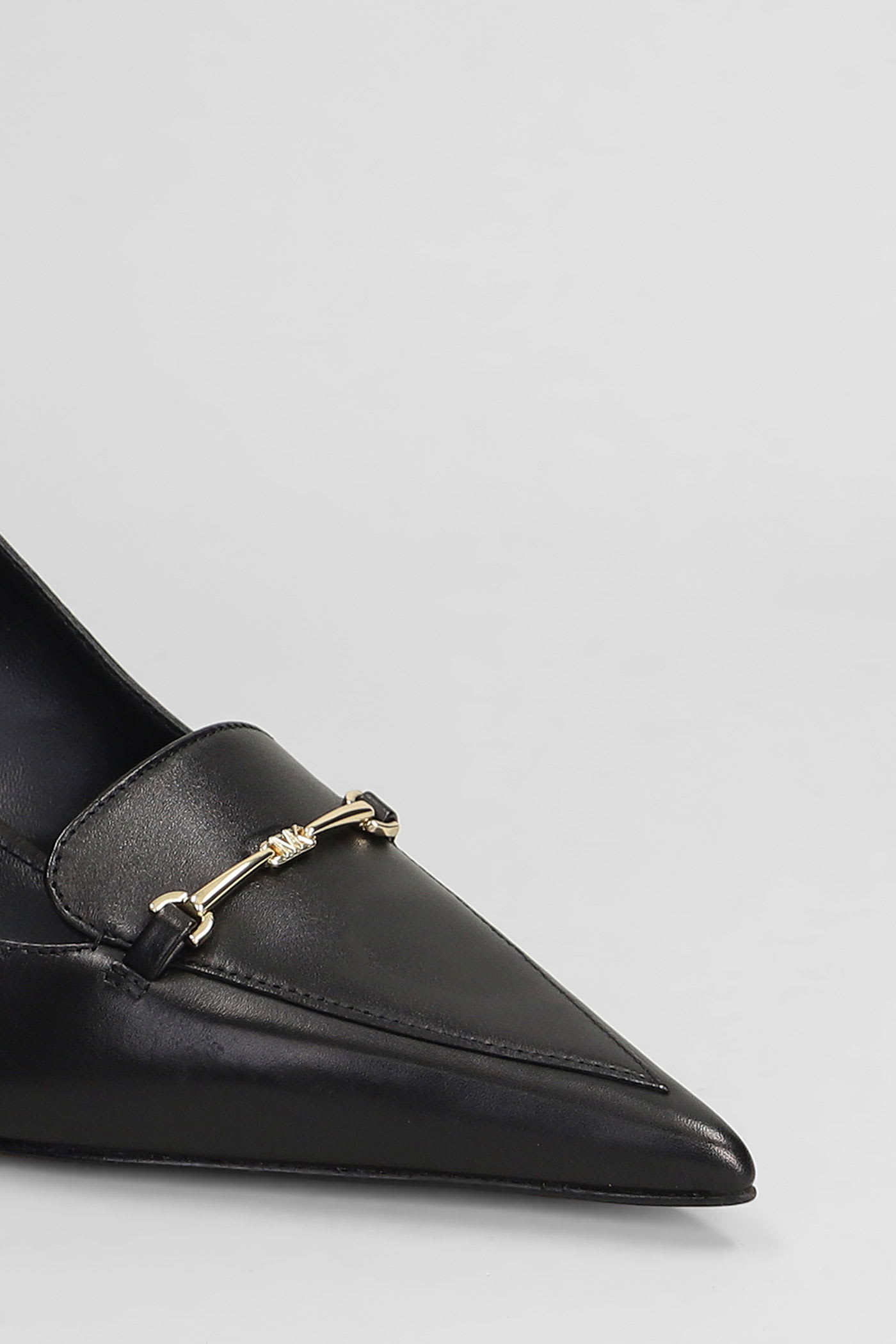 Michael Kors Lena Pump Pumps In Black Leather In Black